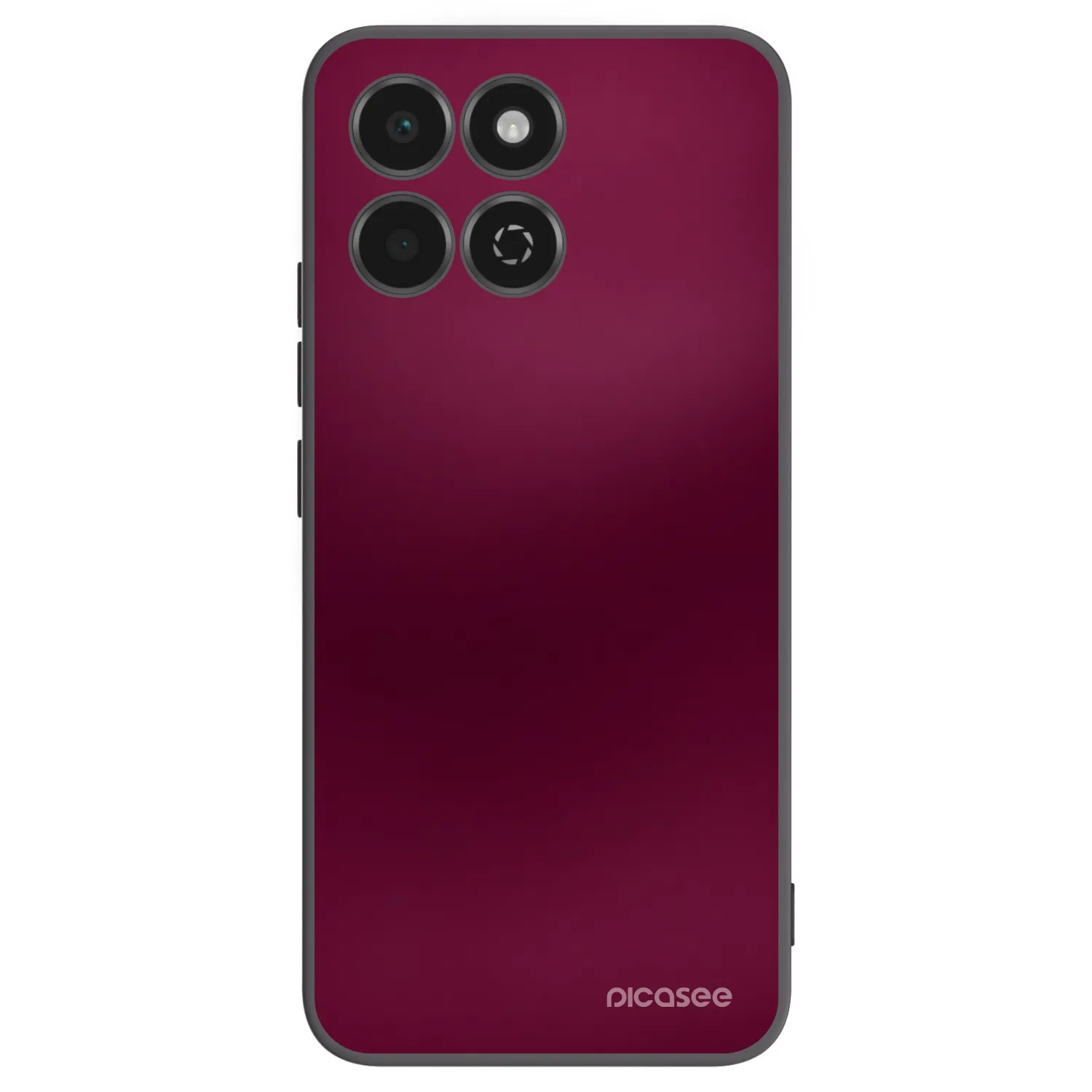 Picasee silikonowe czarne etui na Honor 200 Smart 5G - Velvet Bordeaux