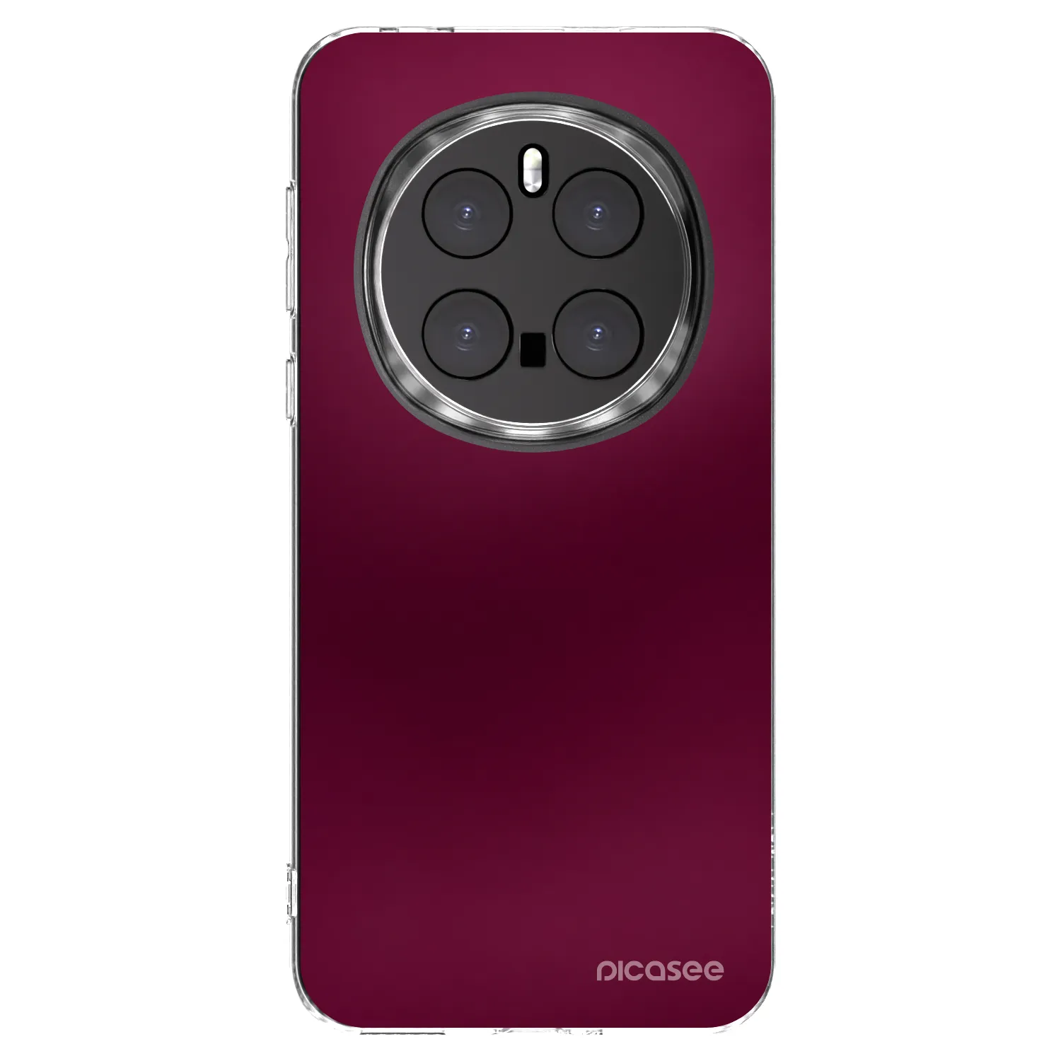 Picasee silikonowe przeźroczyste etui na Honor Magic7 Pro 5G - Velvet Bordeaux