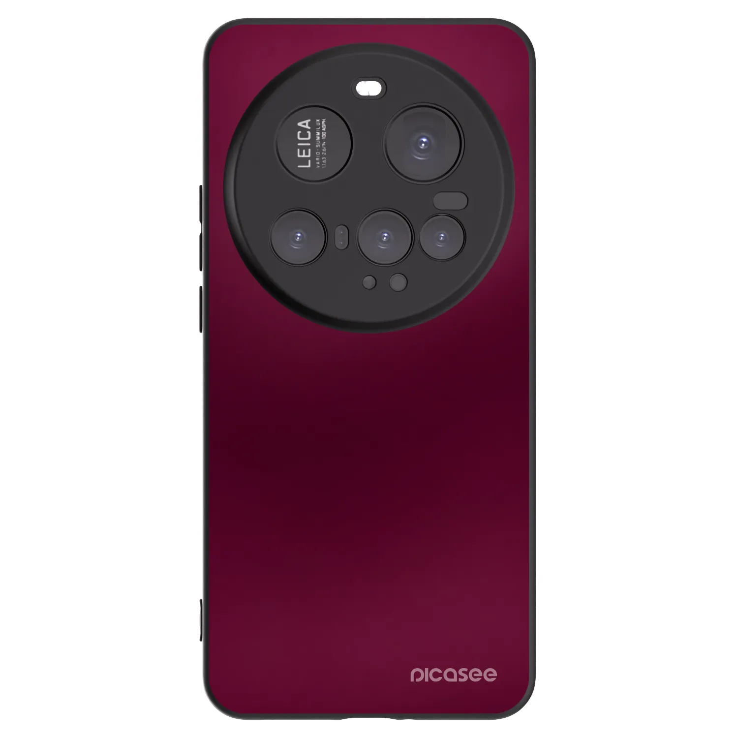 Picasee silikonowe czarne etui na Xiaomi 15 Ultra - Velvet Bordeaux