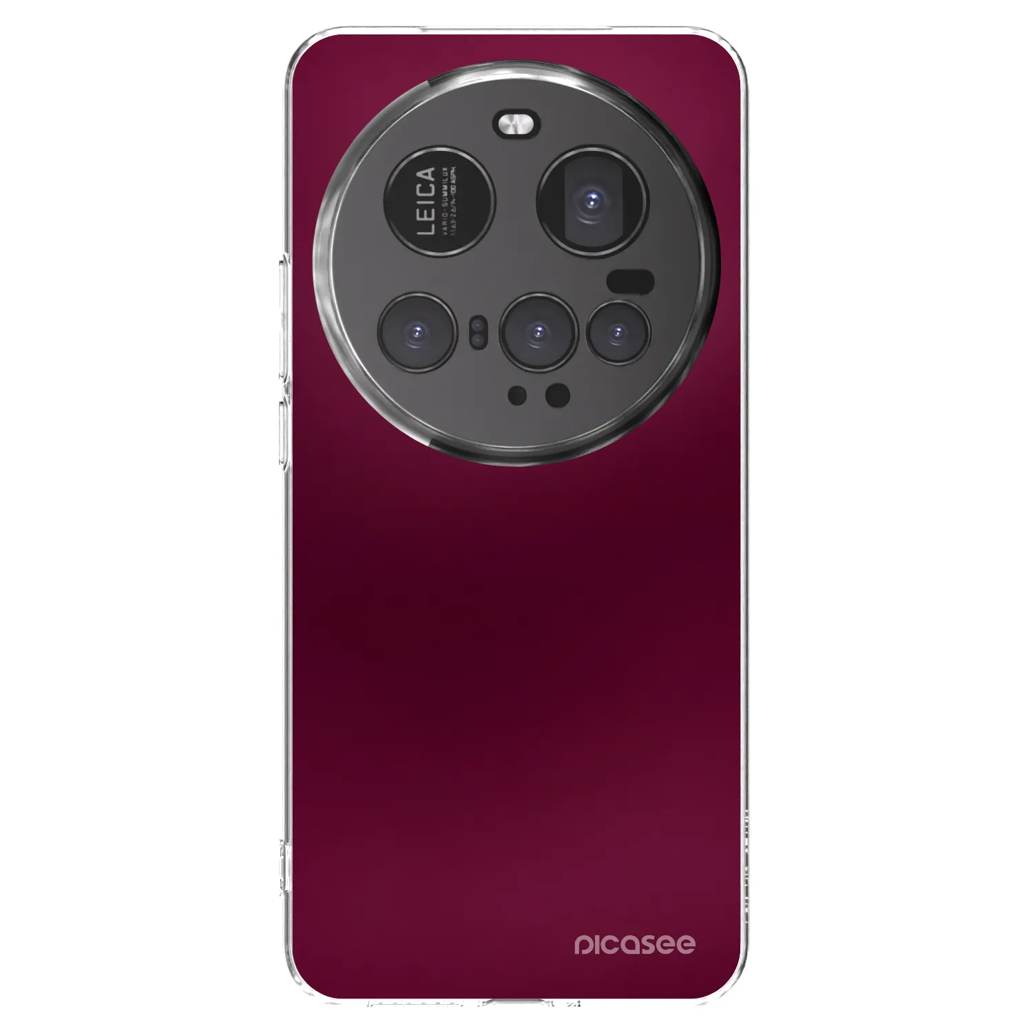 Picasee silikonowe przeźroczyste etui na Xiaomi 15 Ultra - Velvet Bordeaux