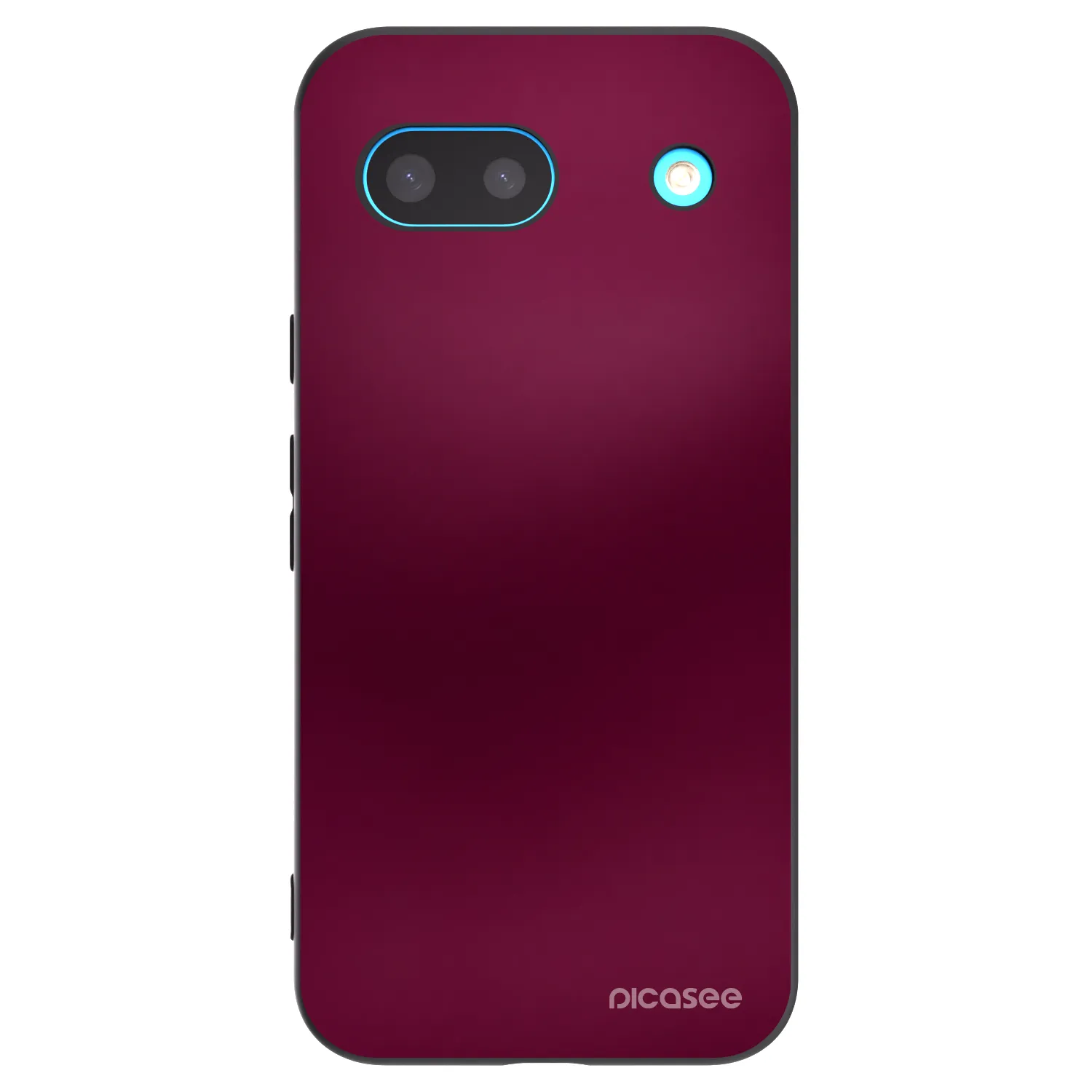 Picasee silikonowe czarne etui na Google Pixel 8a - Velvet Bordeaux