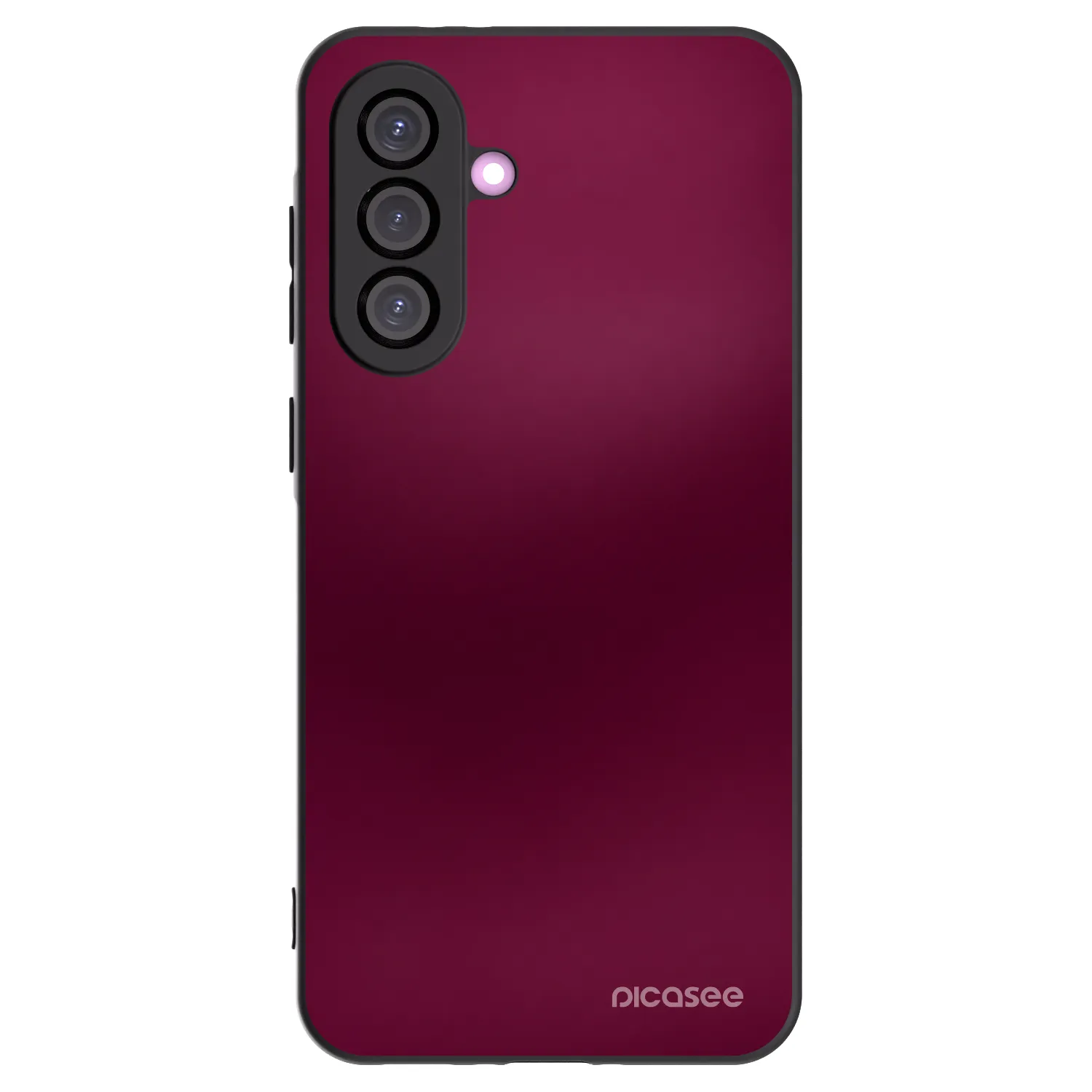 Picasee silikonowe czarne etui na Samsung Galaxy A36 5G - Velvet Bordeaux