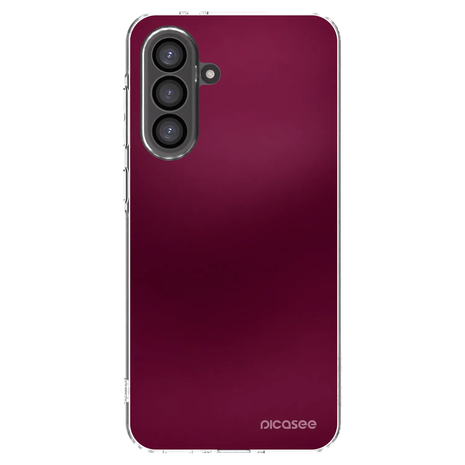 Picasee silikonowe przeźroczyste etui na Samsung Galaxy A36 5G - Velvet Bordeaux