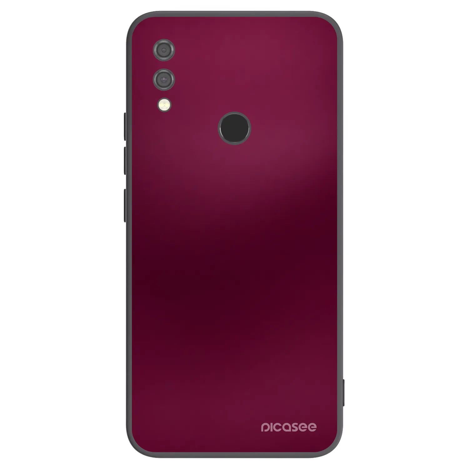 Picasee silikonowe czarne etui na Xiaomi Redmi Note 7 - Velvet Bordeaux