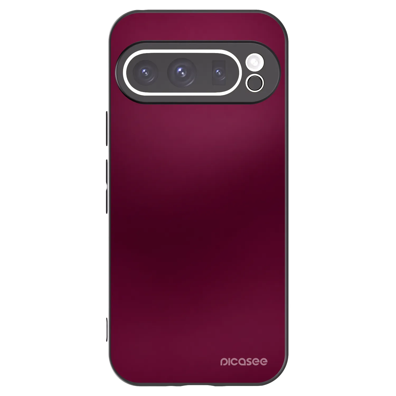 Picasee silikonowe czarne etui na Google Pixel 9 Pro - Velvet Bordeaux