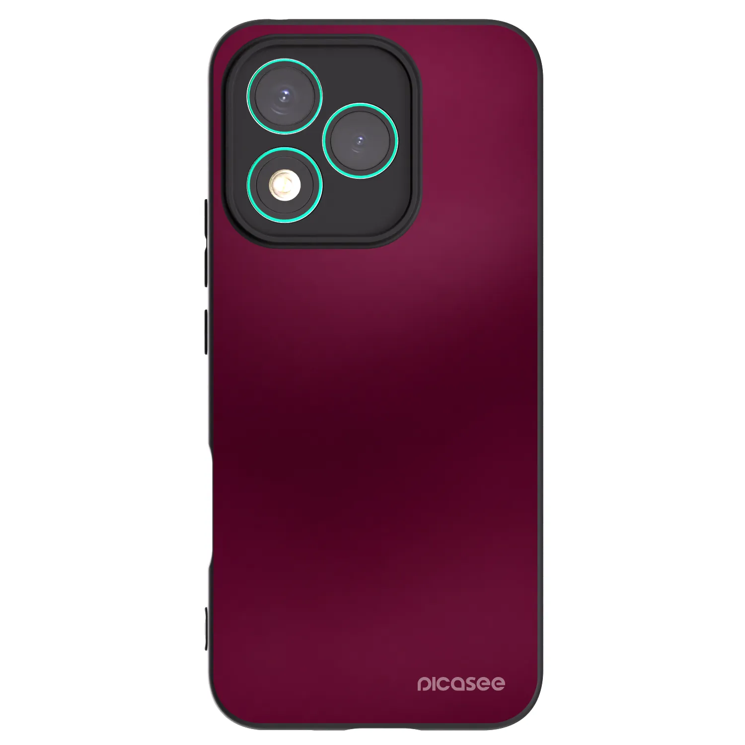 Picasee silikonowe czarne etui na Honor 400 Lite 5G - Velvet Bordeaux