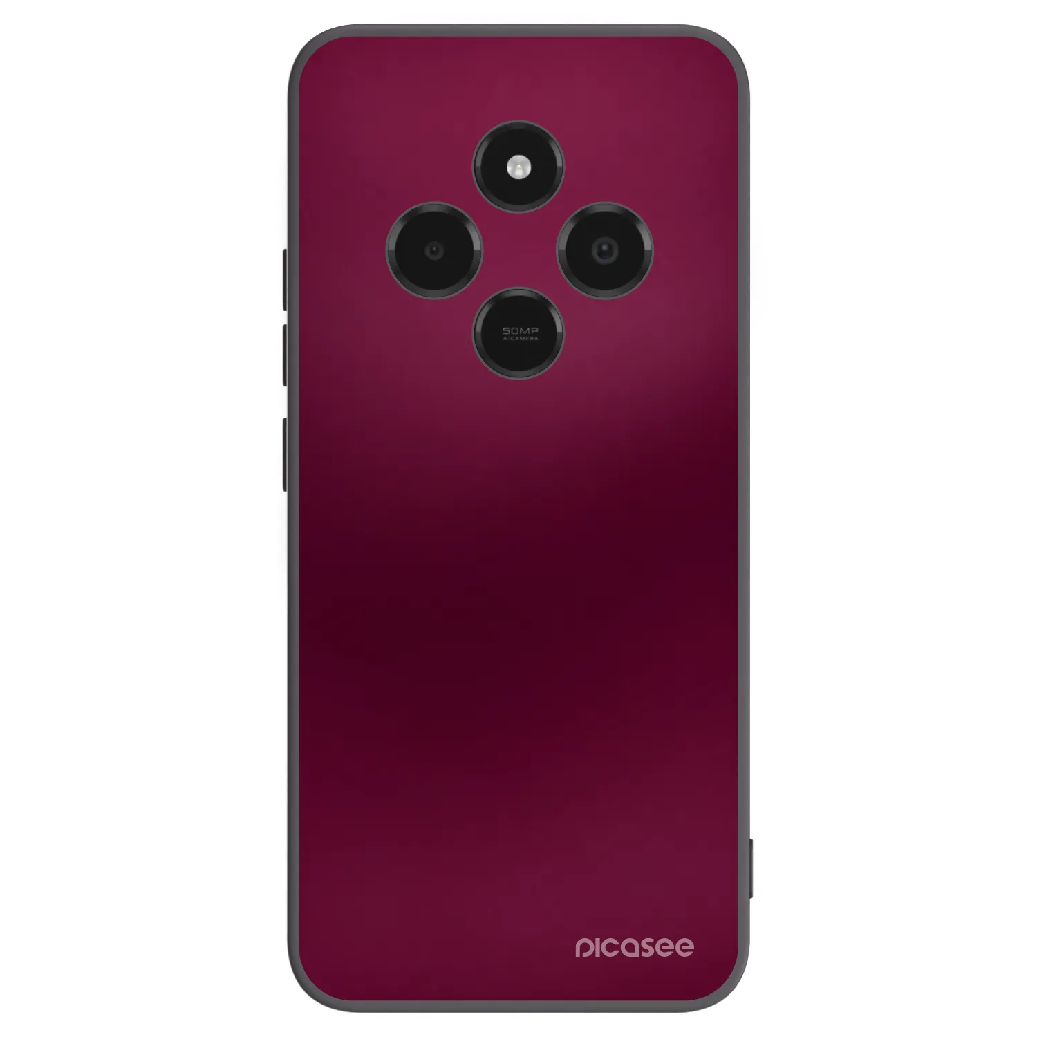 Picasee silikonowe czarne etui na Xiaomi Poco C75 - Velvet Bordeaux