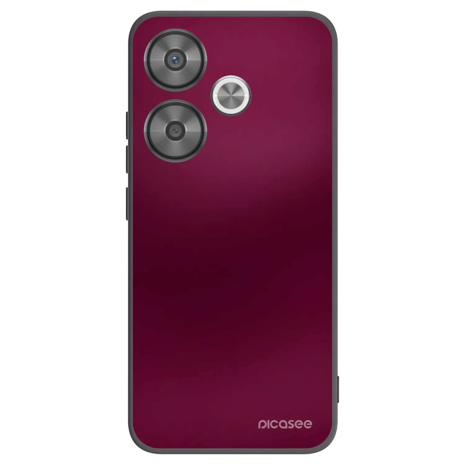 Picasee silikonowe czarne etui na Xiaomi Poco F6 - Velvet Bordeaux