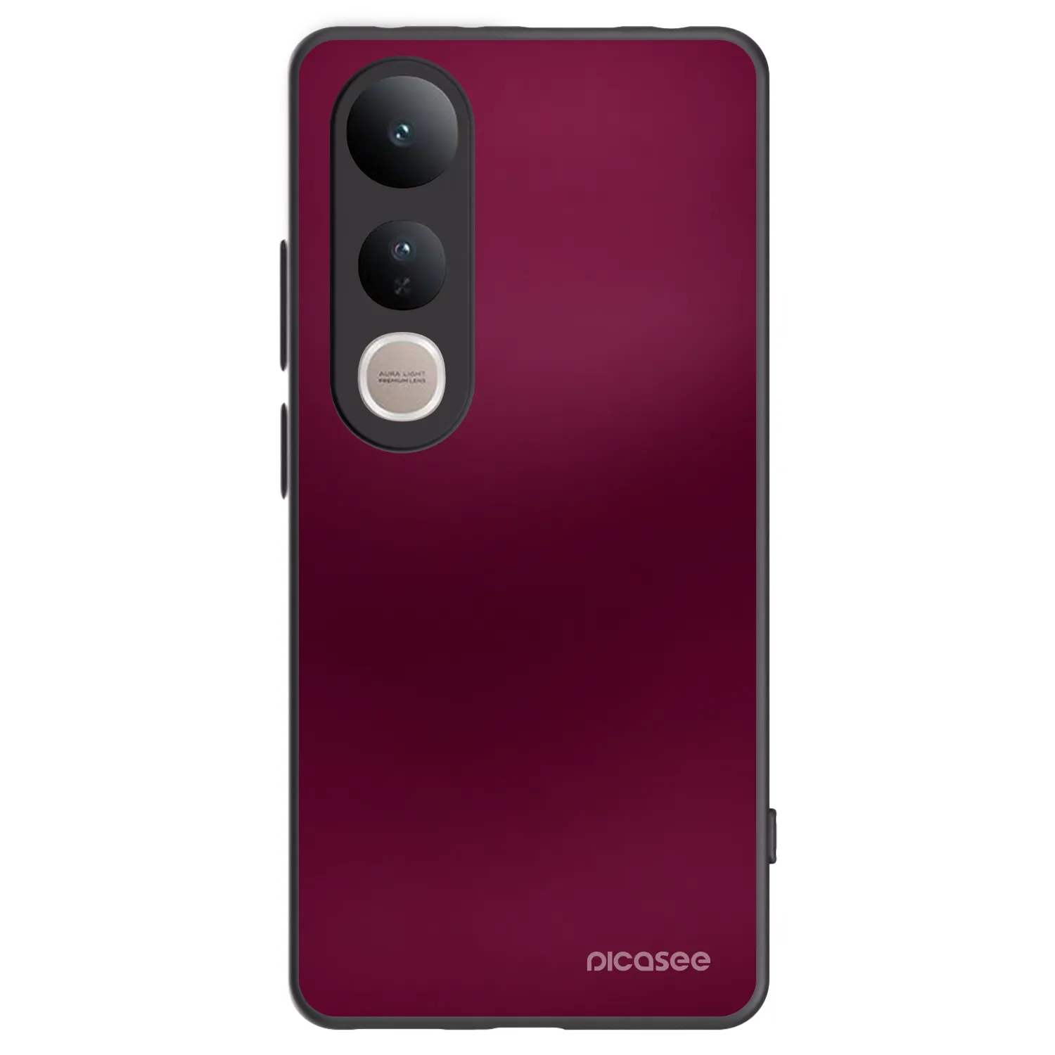 Picasee silikonowe czarne etui na Vivo V50 Lite 5G - Velvet Bordeaux
