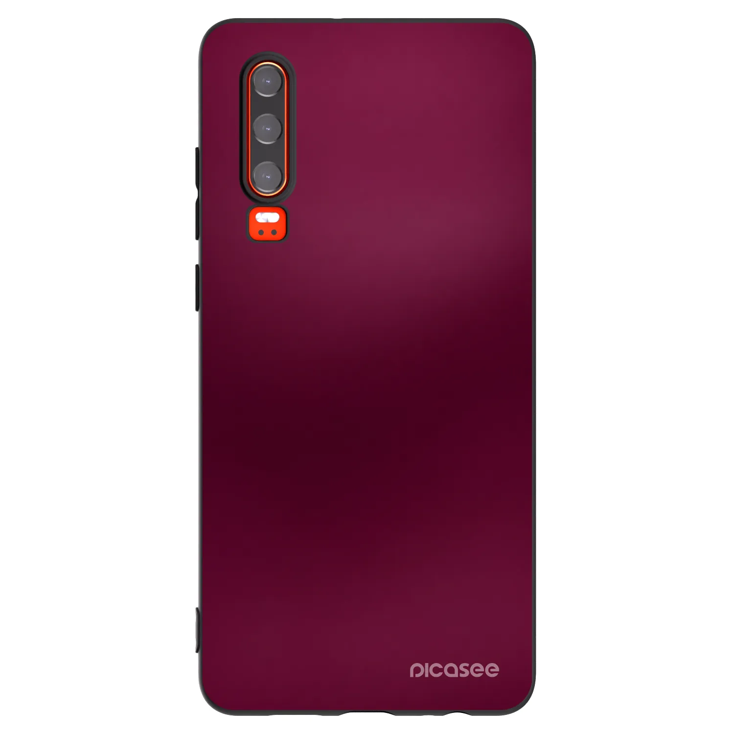 Picasee silikonowe czarne etui na Huawei P30 - Velvet Bordeaux