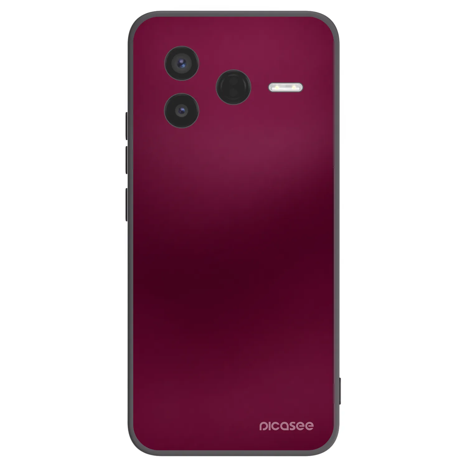 Picasee silikonowe czarne etui na Xiaomi Poco F7 Pro 5G - Velvet Bordeaux