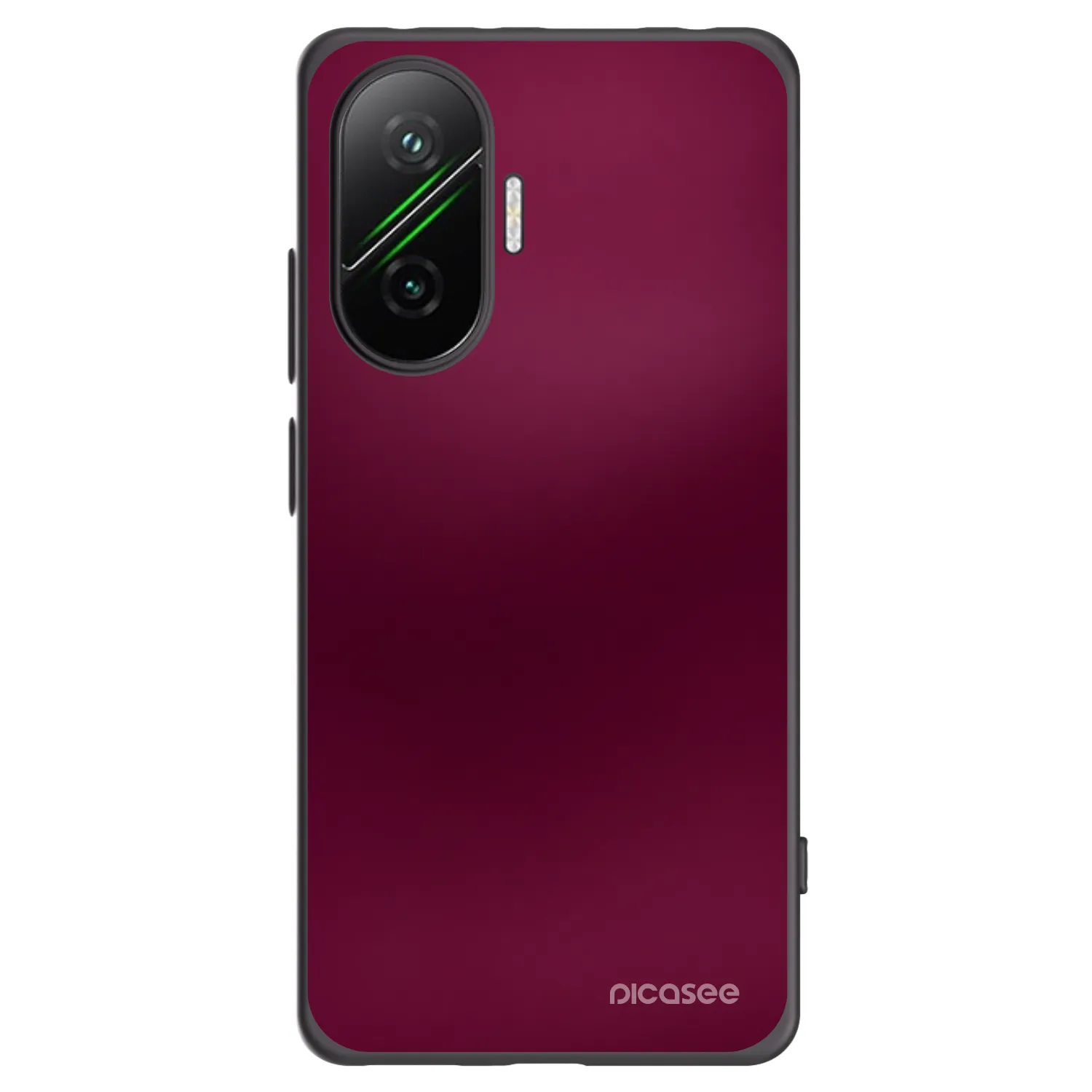Picasee silikonowe czarne etui na Xiaomi Poco F7 5G - Velvet Bordeaux