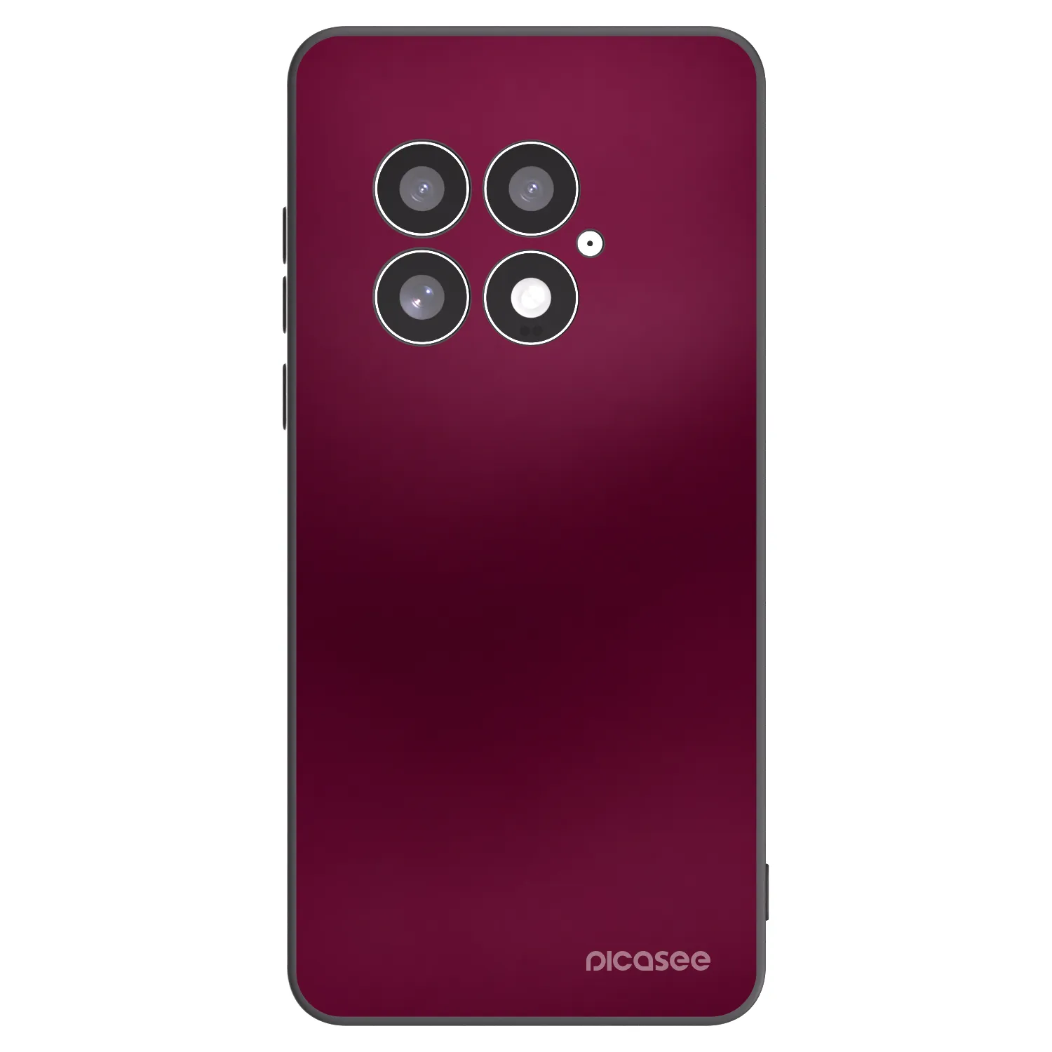 Picasee silikonowe czarne etui na OnePlus 13 5G - Velvet Bordeaux