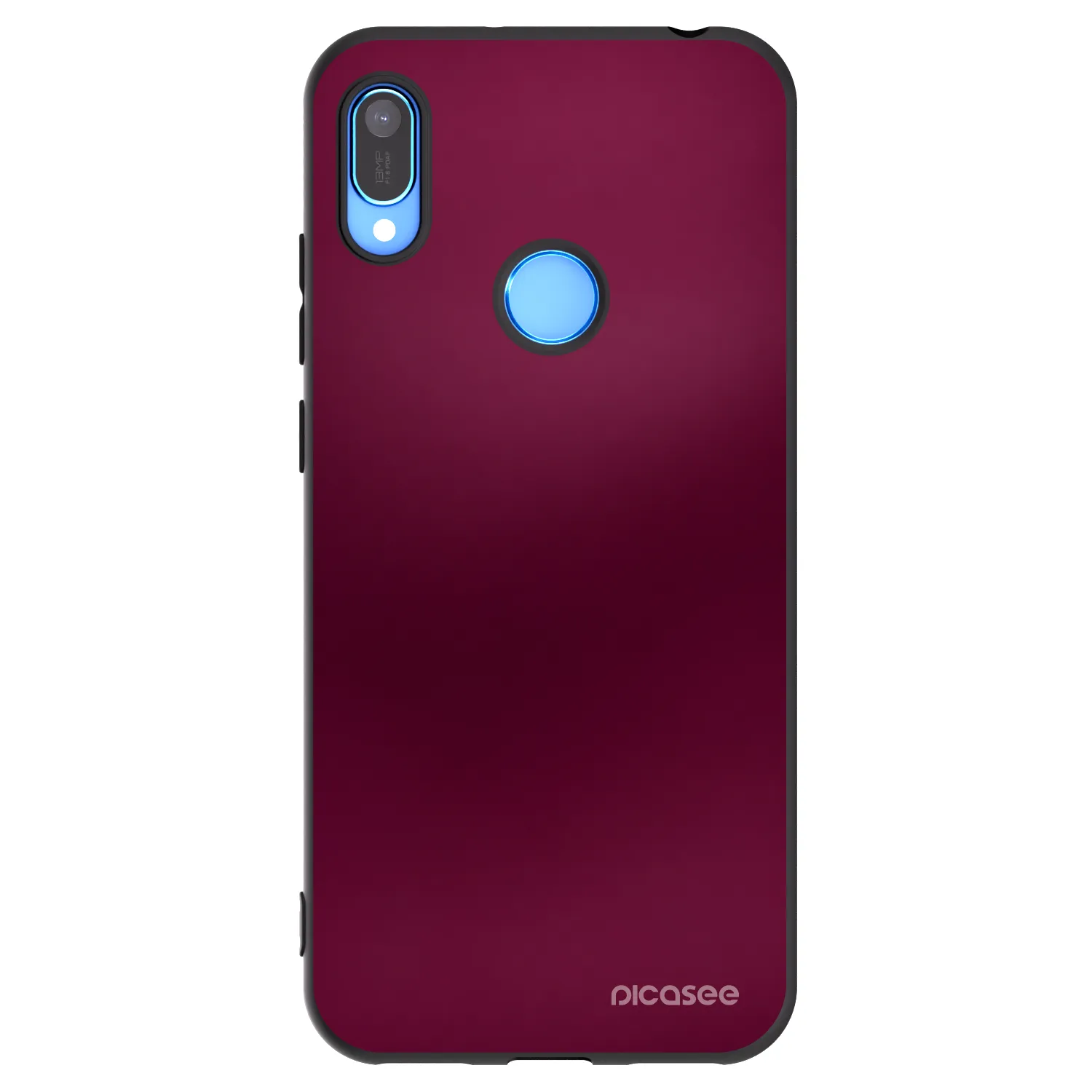 Picasee silikonowe czarne etui na Huawei Y6 2019 - Velvet Bordeaux