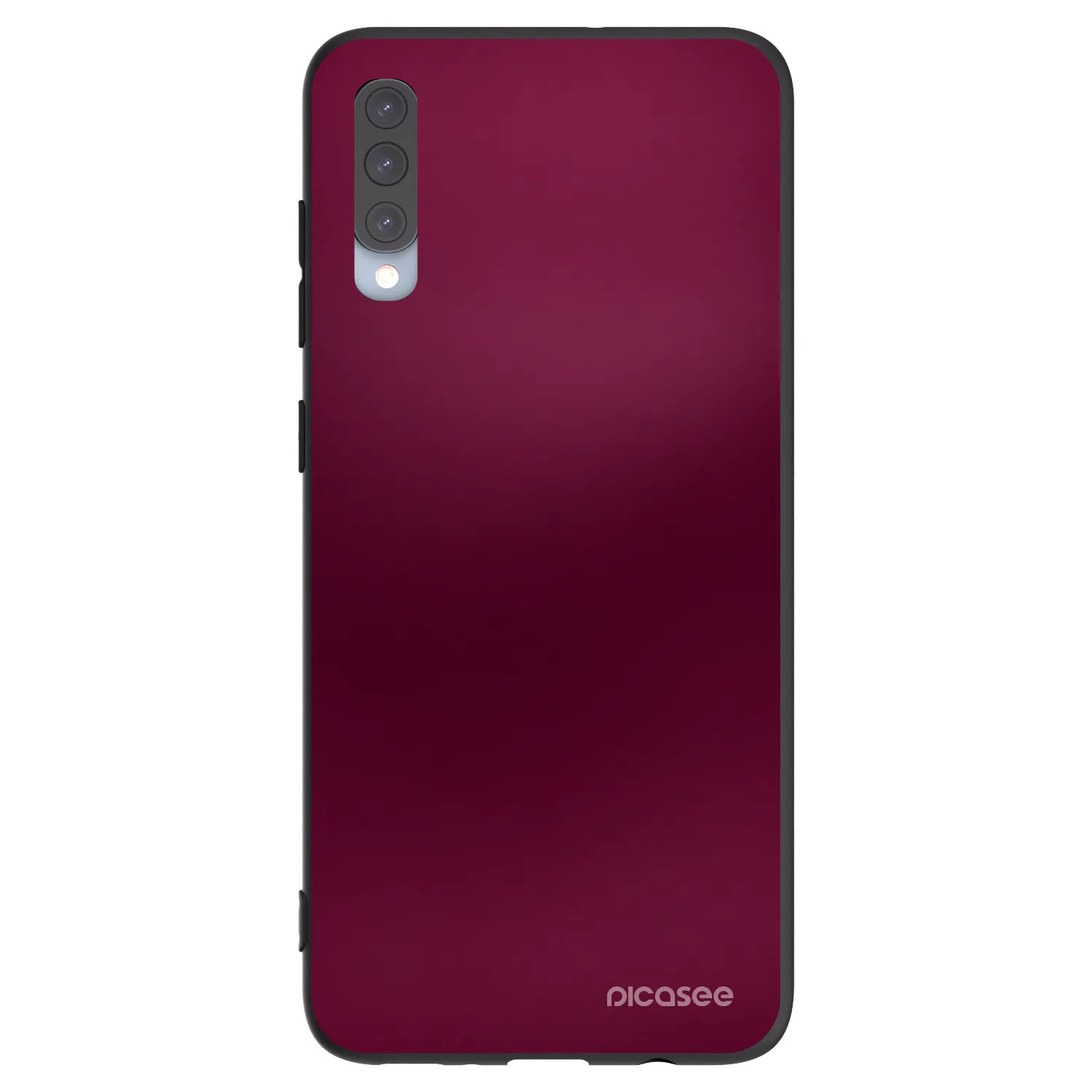 Picasee silikonowe czarne etui na Samsung Galaxy A70 A705F - Velvet Bordeaux