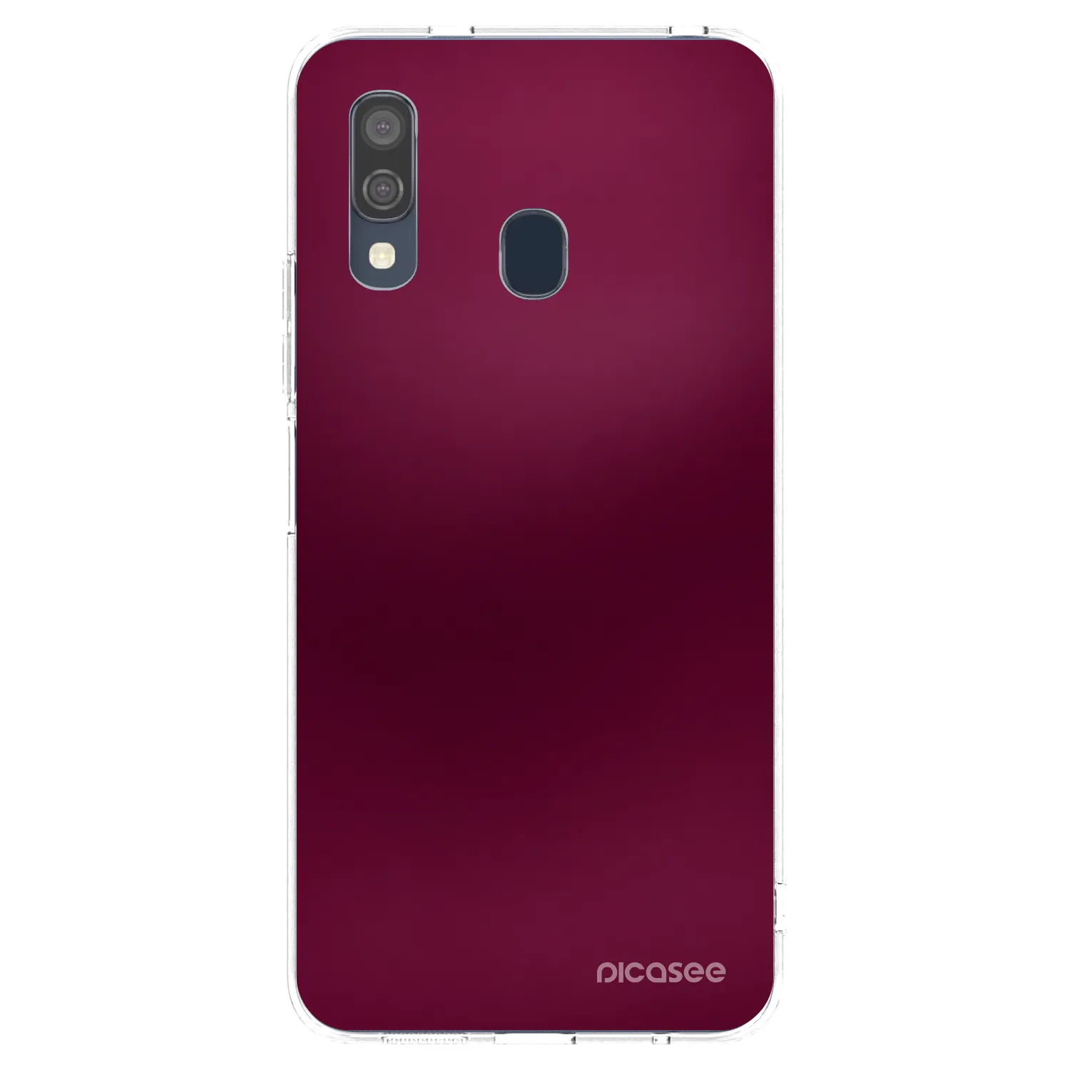 Picasee silikonowe przeźroczyste etui na Samsung Galaxy A40 A405F - Velvet Bordeaux