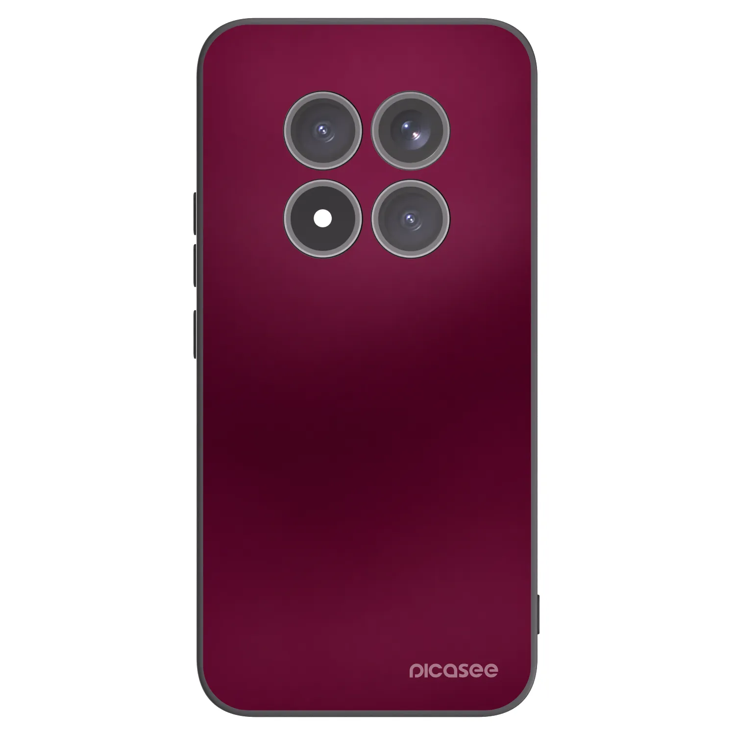 Picasee silikonowe czarne etui na Xiaomi Redmi Note 15 Pro+ - Velvet Bordeaux
