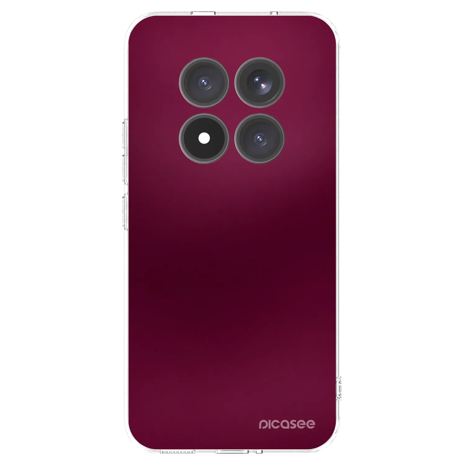 Picasee silikonowe przeźroczyste etui na Xiaomi Redmi Note 15 Pro+ - Velvet Bordeaux