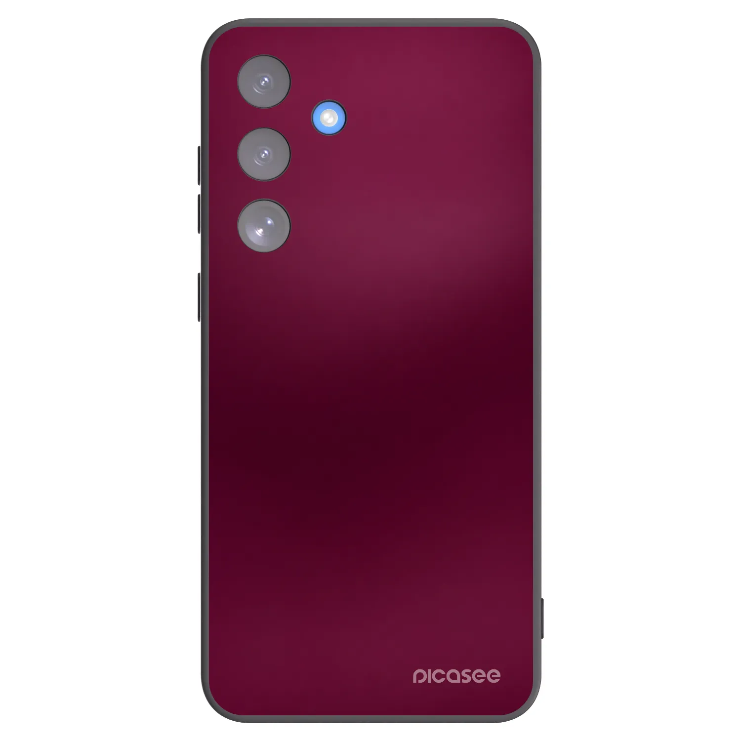 Picasee silikonowe czarne etui na Samsung Galaxy S25 FE 5G - Velvet Bordeaux