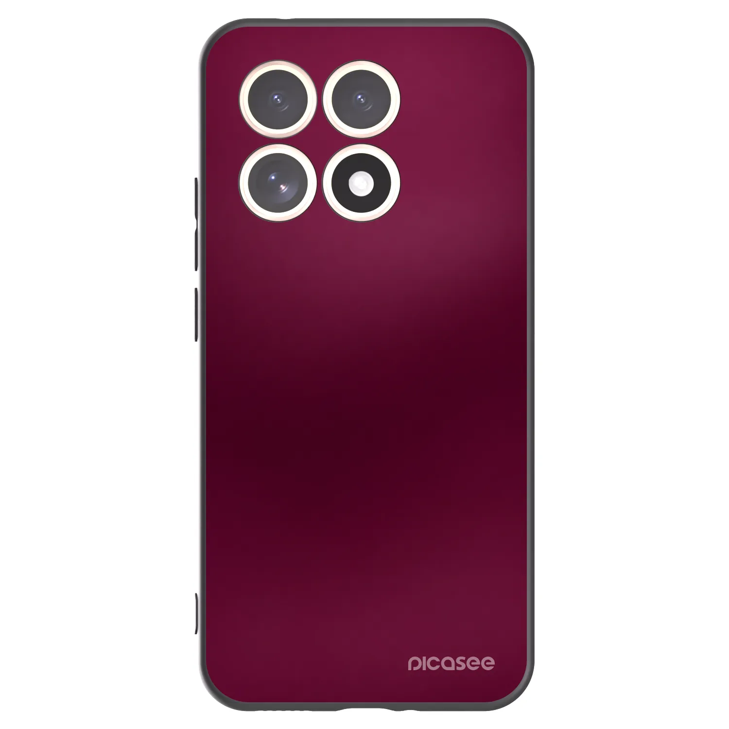 Picasee silikonowe czarne etui na Xiaomi 15T - Velvet Bordeaux