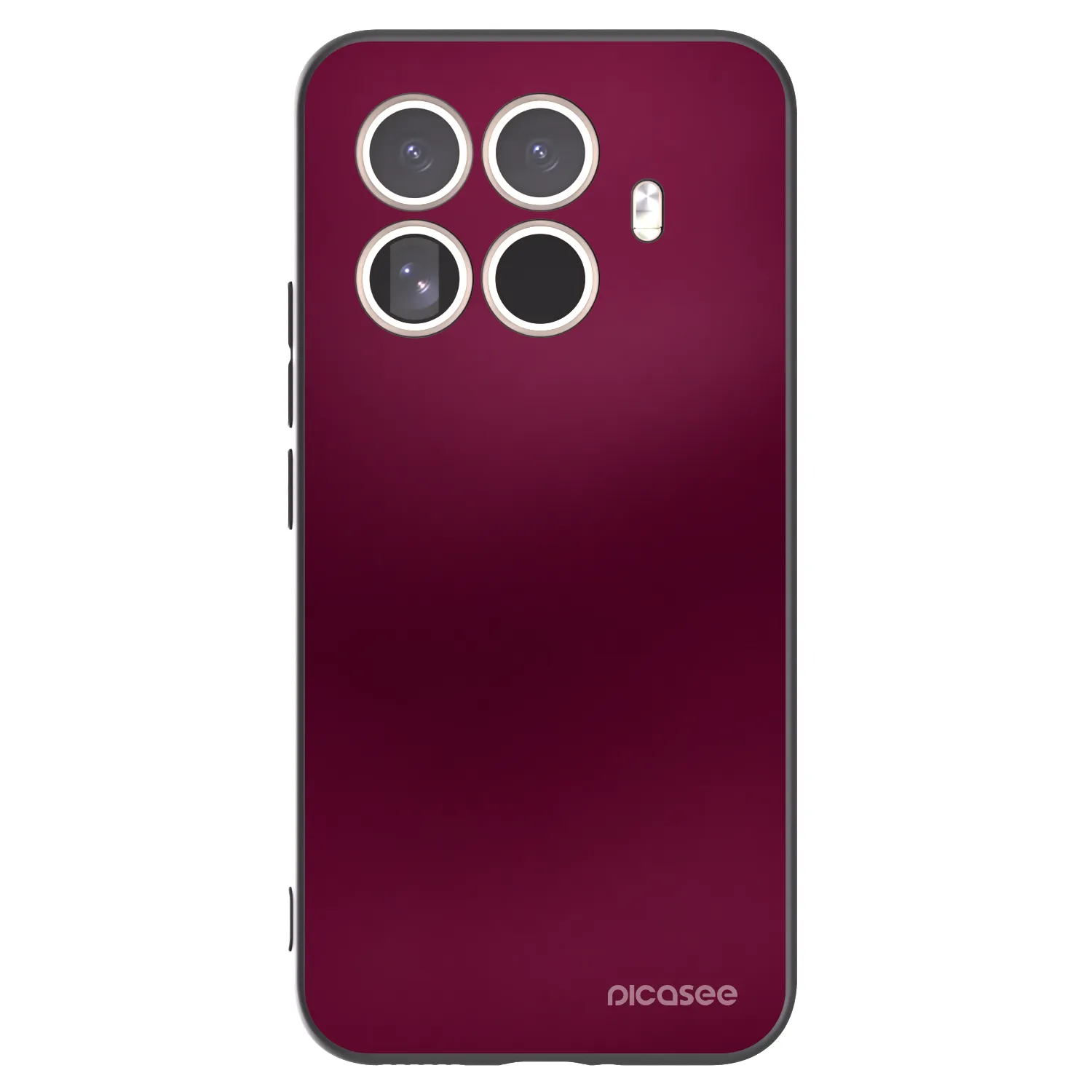 Picasee silikonowe czarne etui na Xiaomi 15T Pro - Velvet Bordeaux