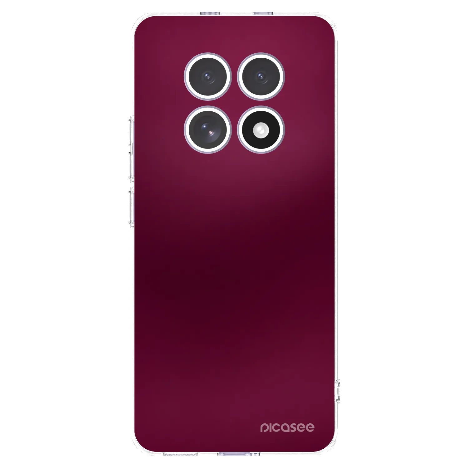 Picasee silikonowe przeźroczyste etui na Xiaomi Redmi Note 15 4G - Velvet Bordeaux