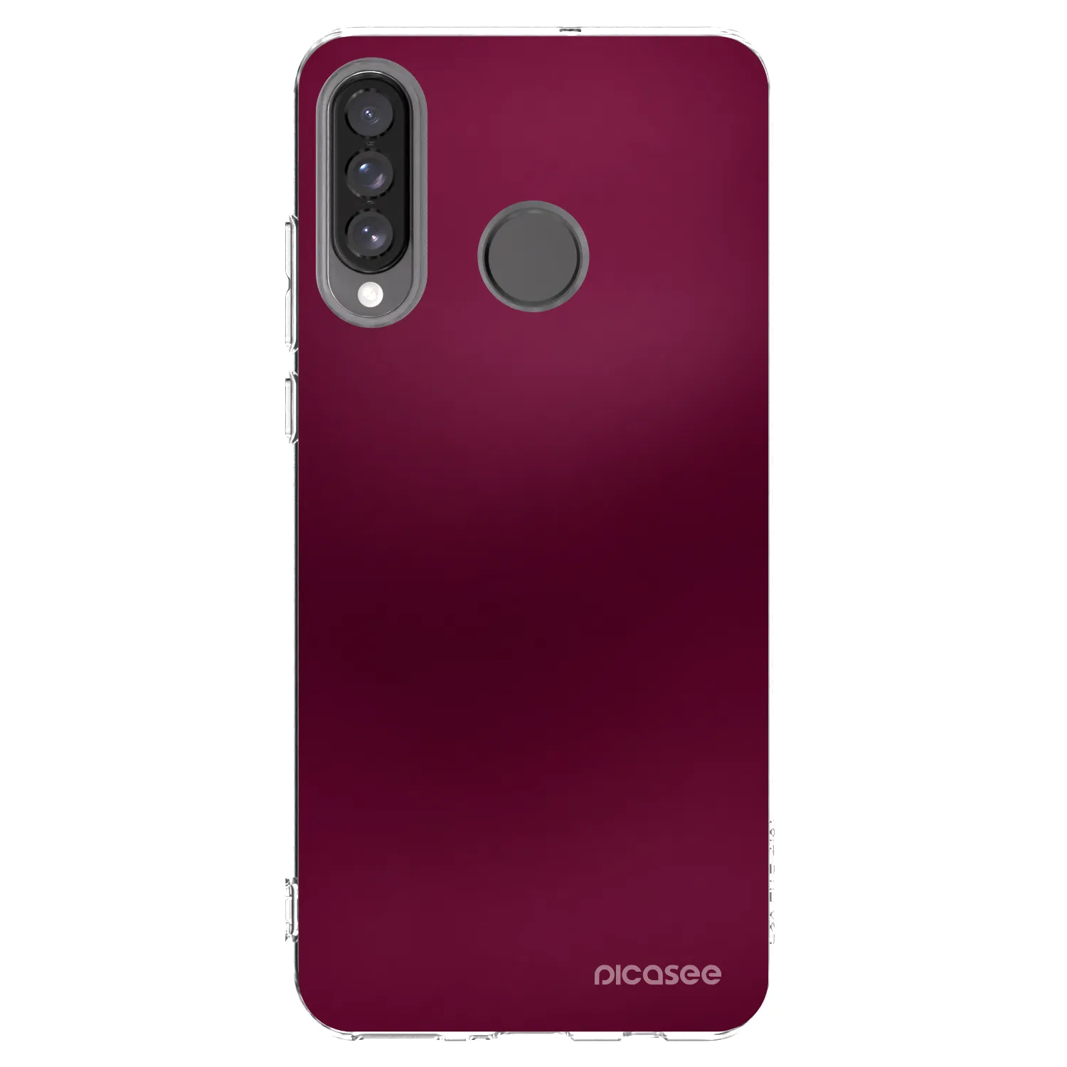 Picasee silikonowe przeźroczyste etui na Huawei P30 Lite - Velvet Bordeaux