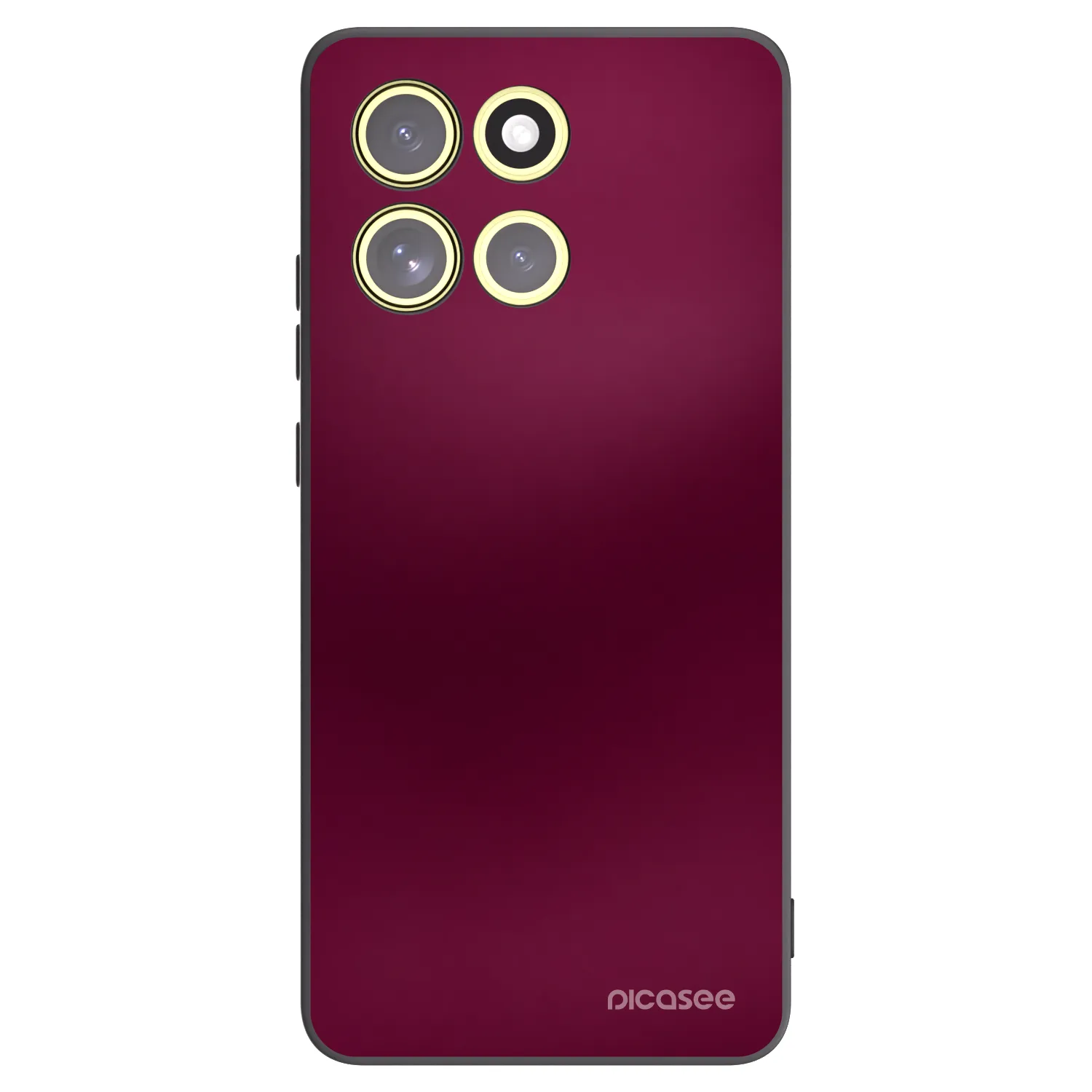 Picasee silikonowe czarne etui na Motorola Moto G86 Power 5G - Velvet Bordeaux