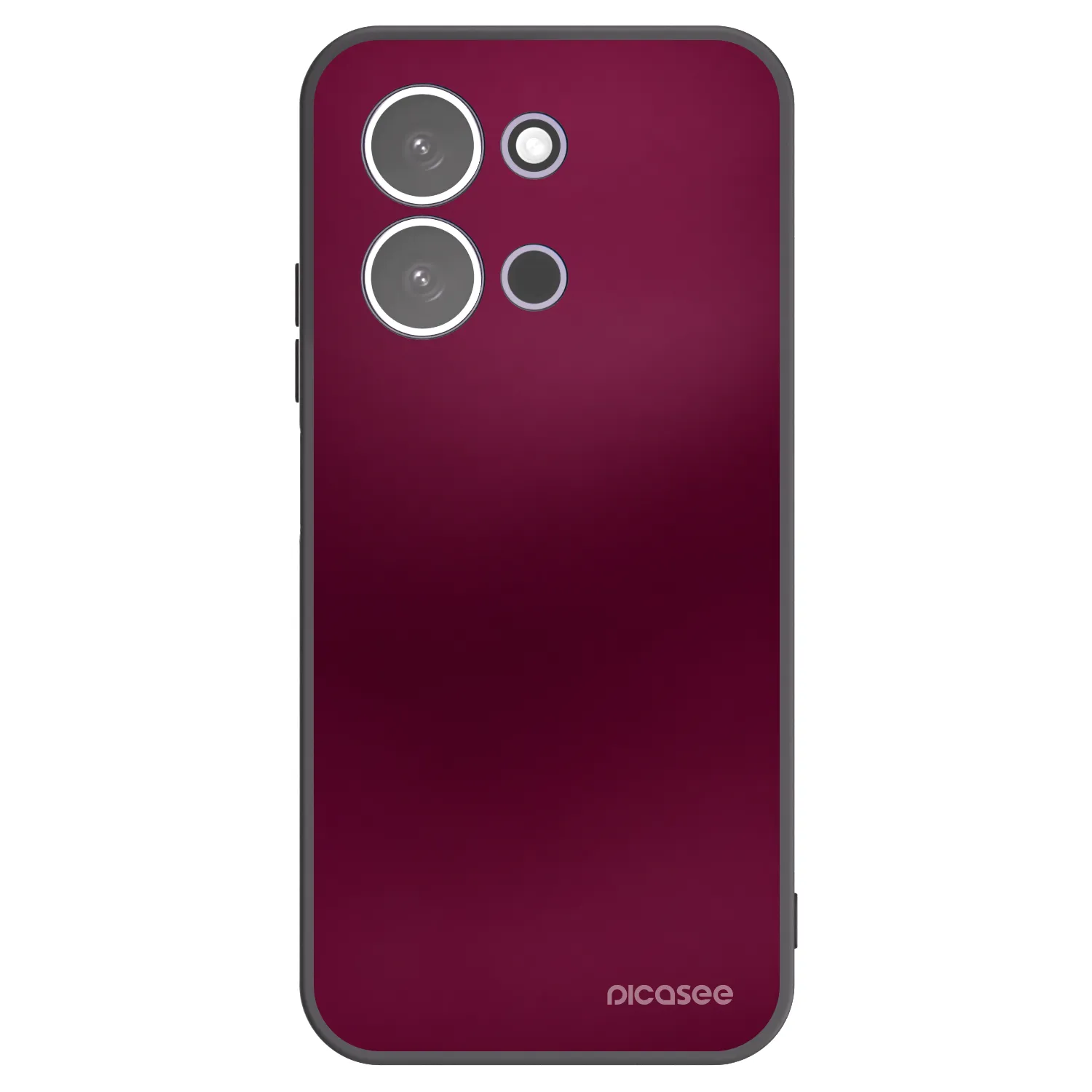 Picasee silikonowe czarne etui na Xiaomi Redmi 15C 5G - Velvet Bordeaux