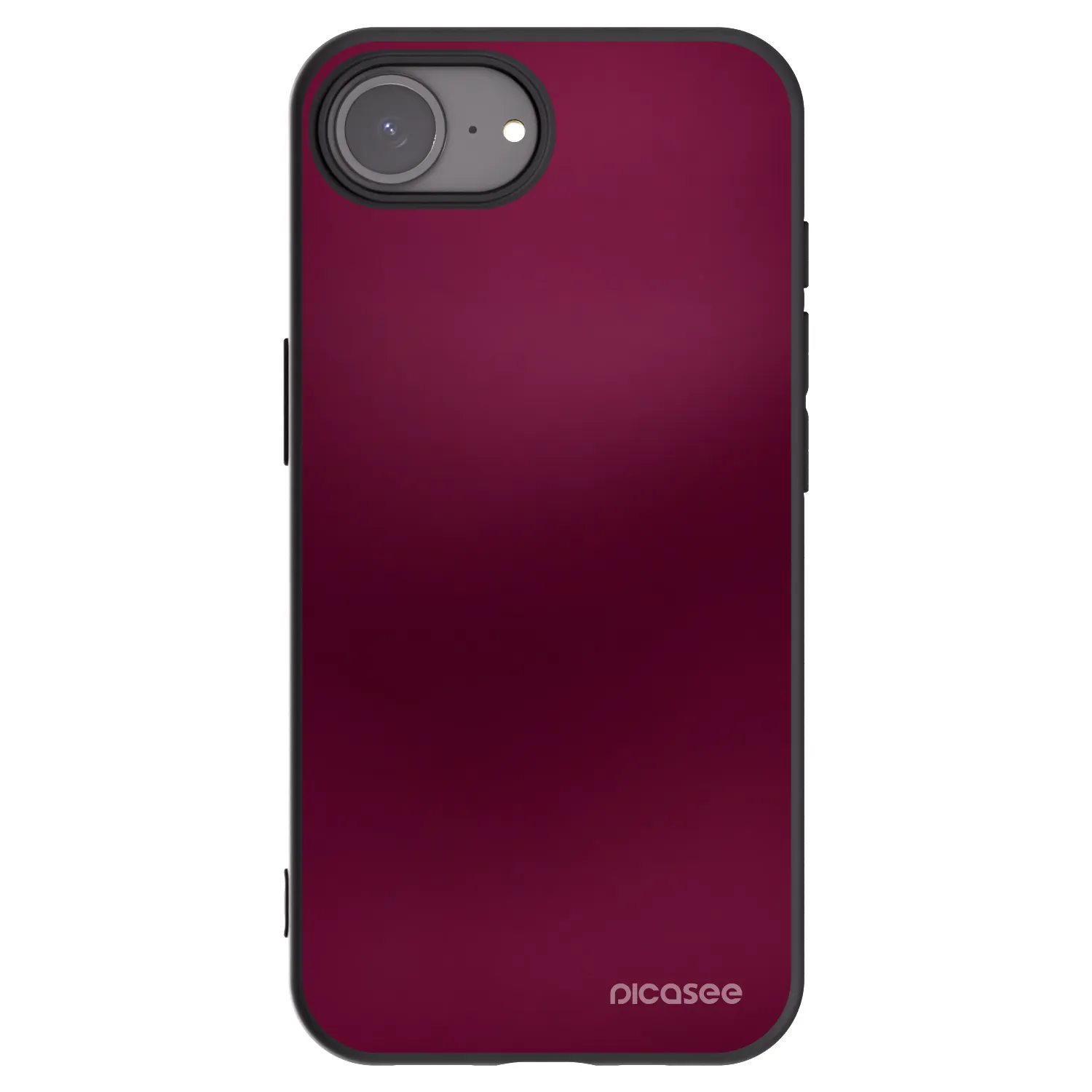 Picasee silikonowe czarne etui na Apple iPhone 17e - Velvet Bordeaux