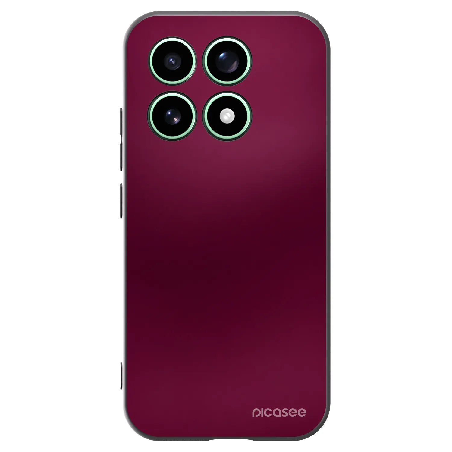 Picasee silikonowe czarne etui na Xiaomi 17 - Velvet Bordeaux