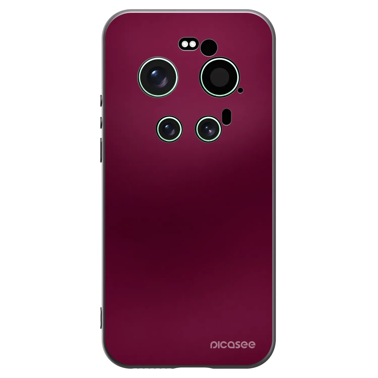 Picasee silikonowe czarne etui na Xiaomi 17 Ultra - Velvet Bordeaux