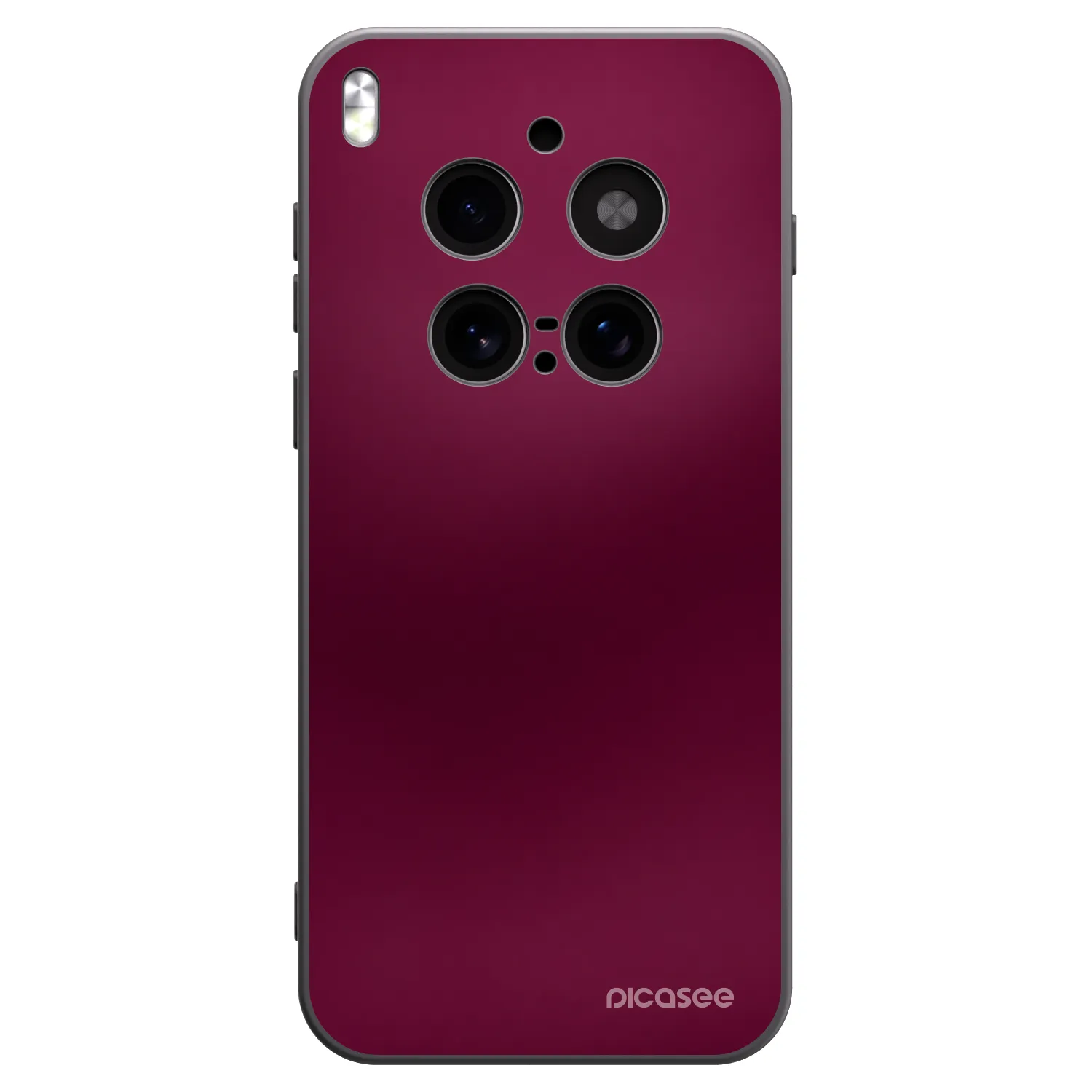 Picasee silikonowe czarne etui na Vivo X300 Pro - Velvet Bordeaux