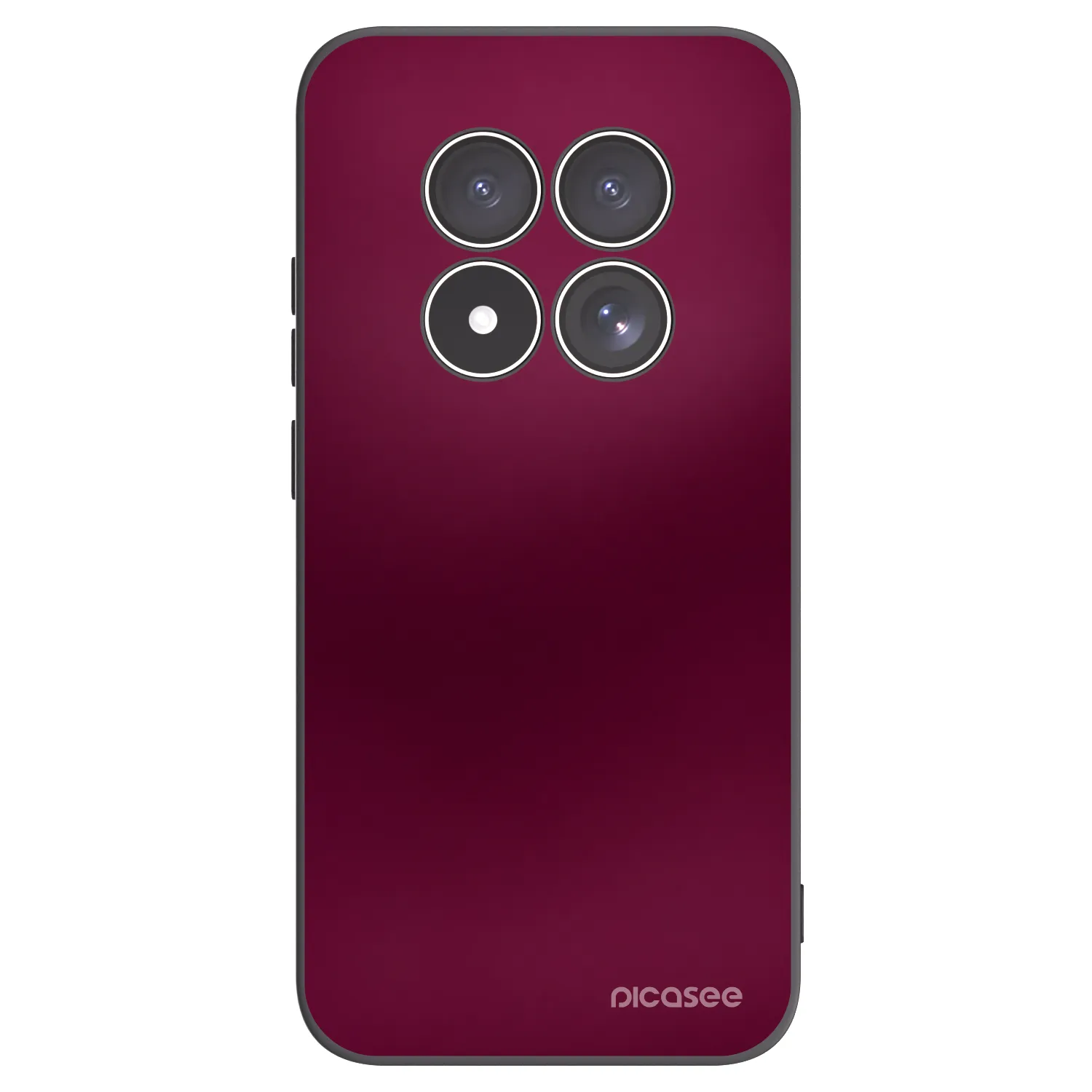 Picasee silikonowe czarne etui na Xiaomi Redmi Note 15 Pro 5G - Velvet Bordeaux