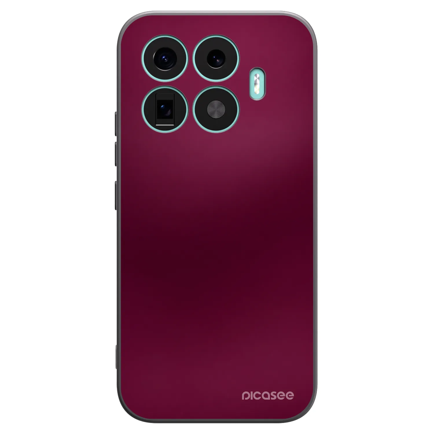 Picasee silikonowe czarne etui na Xiaomi 17T - Velvet Bordeaux