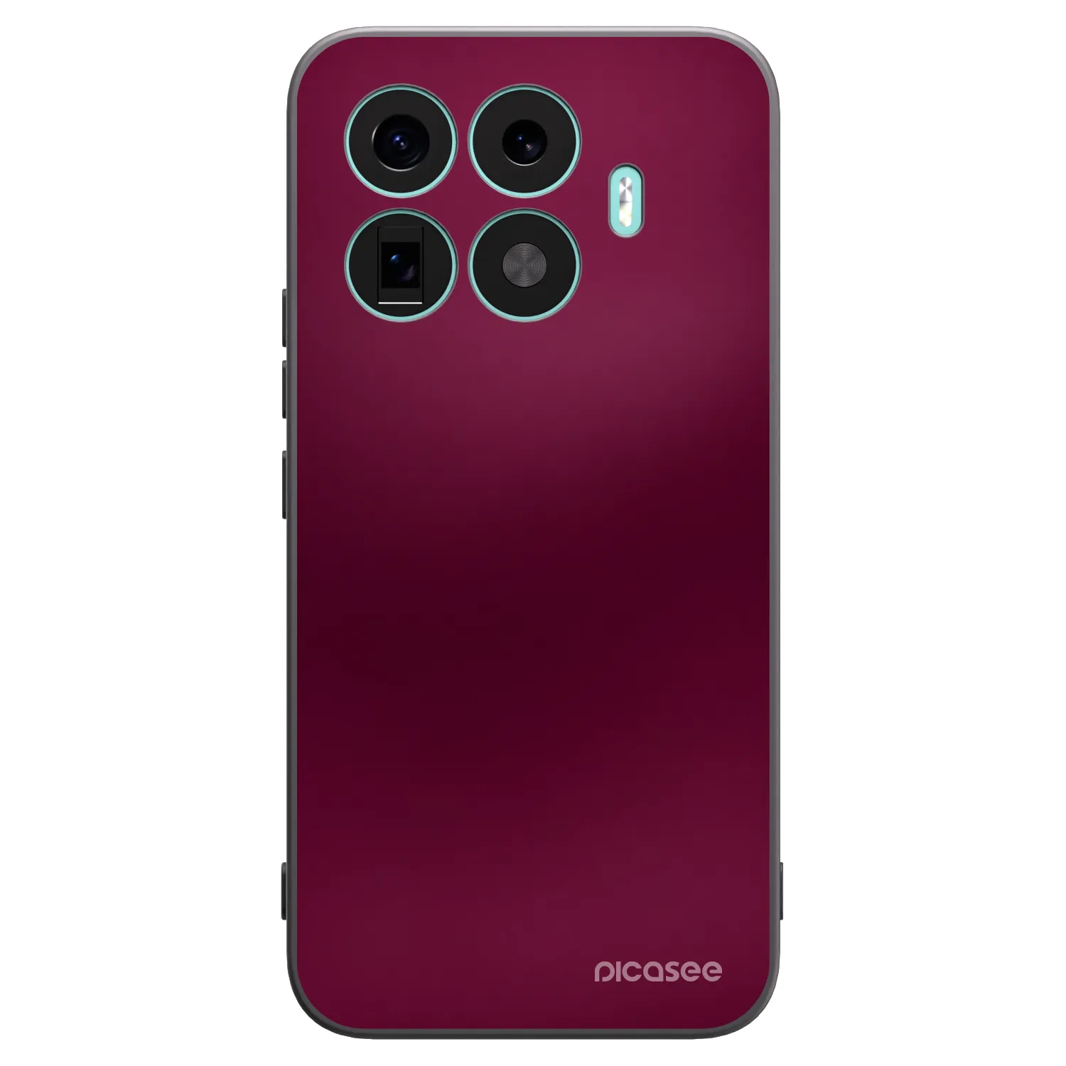 Picasee silikonowe czarne etui na Xiaomi 17T Pro - Velvet Bordeaux