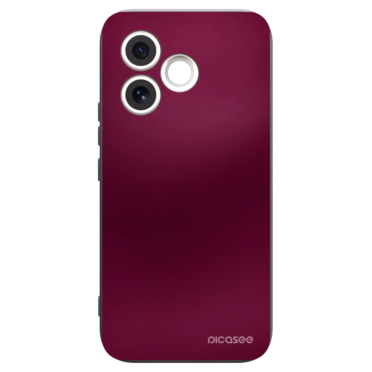 Picasee silikonowe czarne etui na Honor 600 Lite - Velvet Bordeaux