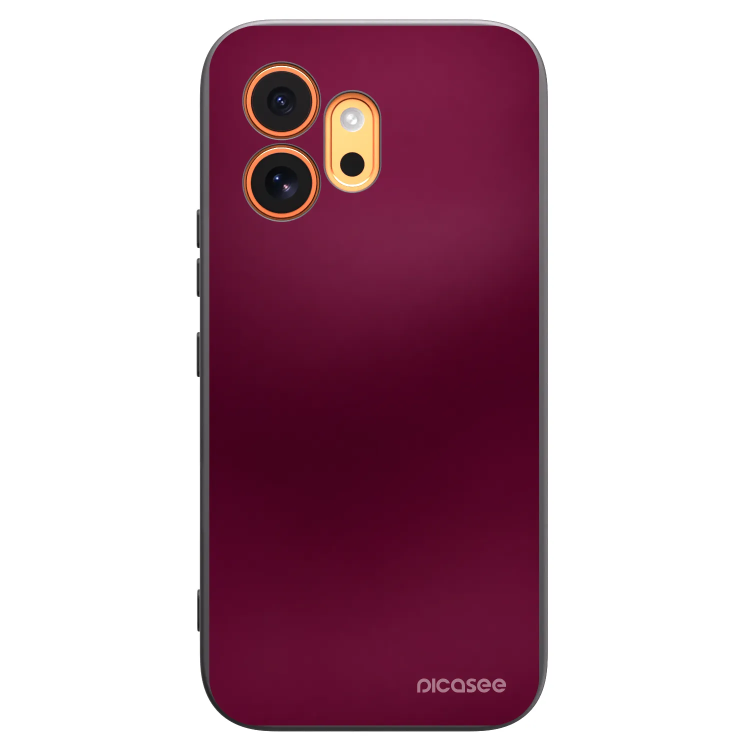 Picasee silikonowe czarne etui na Honor 600 - Velvet Bordeaux