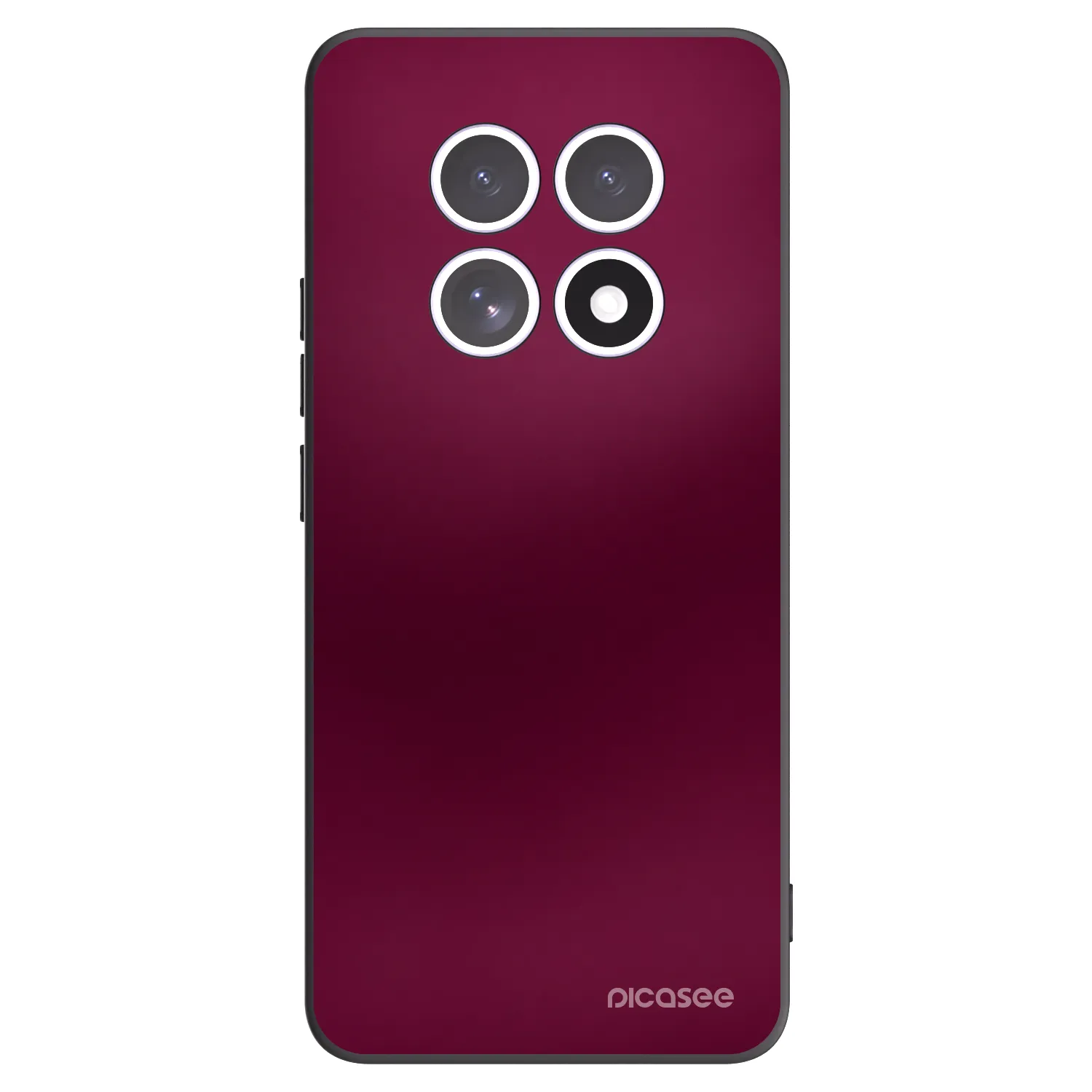 Picasee silikonowe czarne etui na Xiaomi Redmi Note 15 5G - Velvet Bordeaux