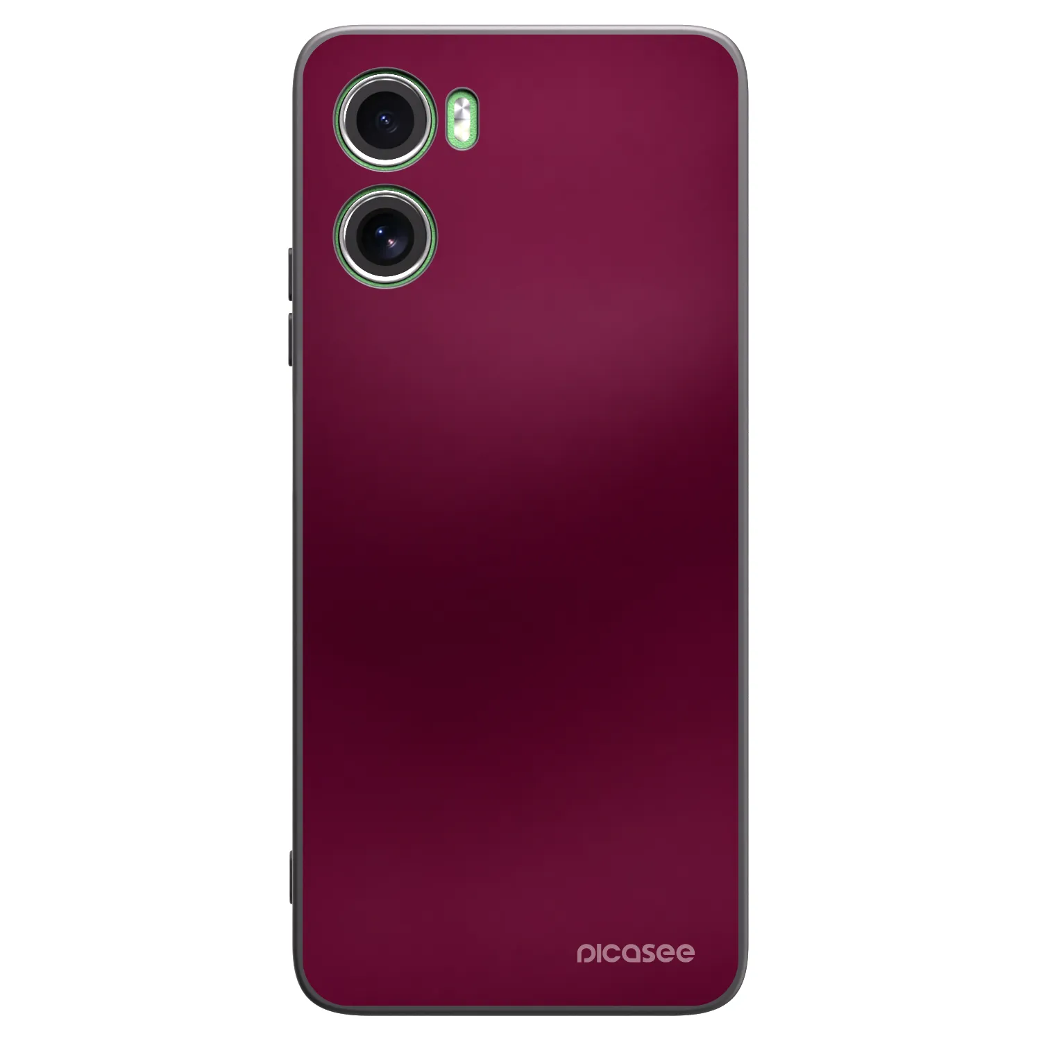 Picasee silikonowe czarne etui na Motorola Moto G06 - Velvet Bordeaux