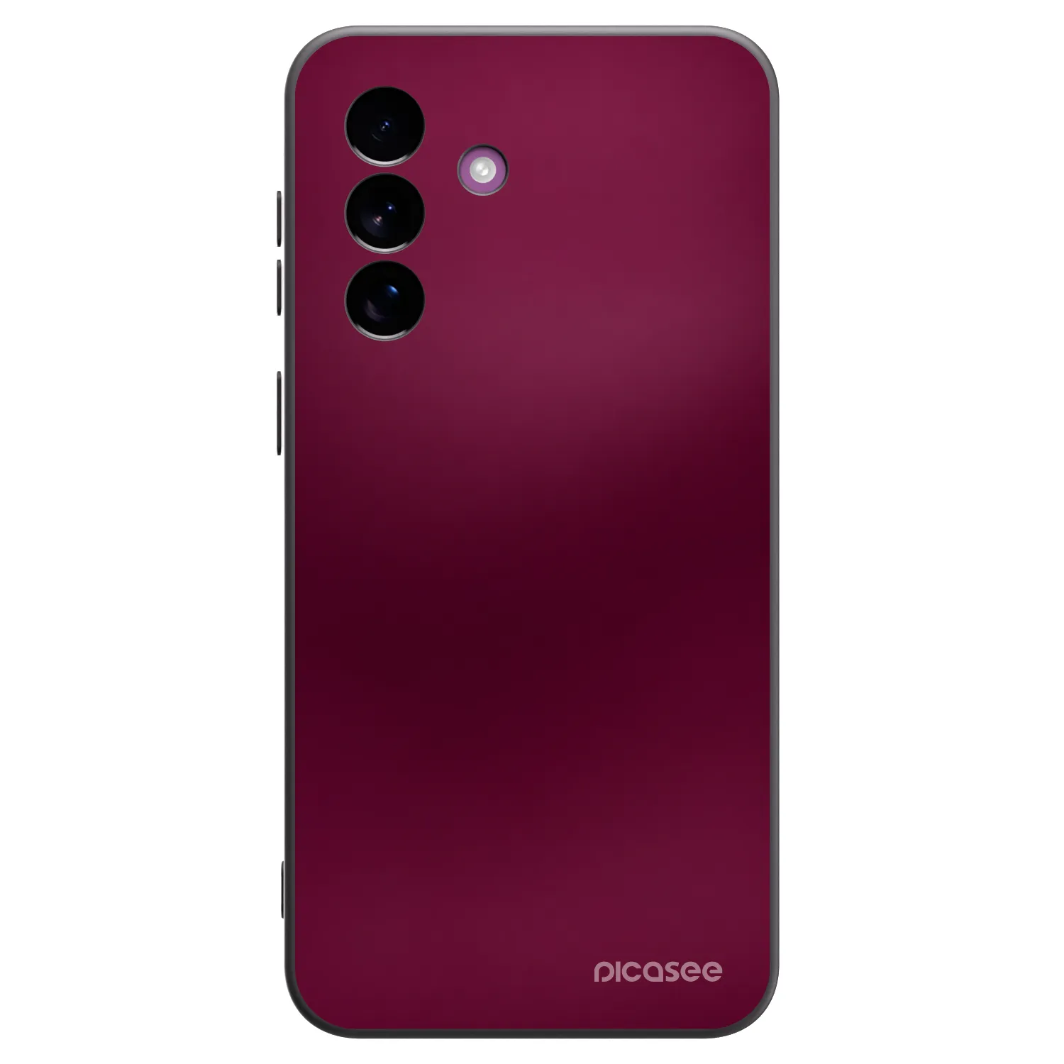 Picasee silikonowe czarne etui na Samsung Galaxy A37 - Velvet Bordeaux