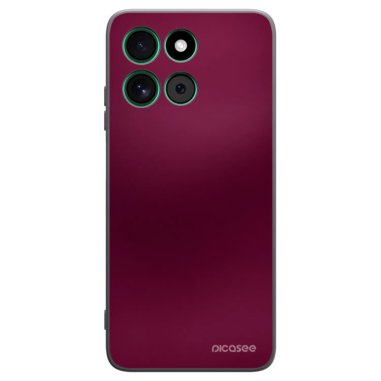 Picasee silikonowe czarne etui na Motorola Moto G57 Power - Velvet Bordeaux