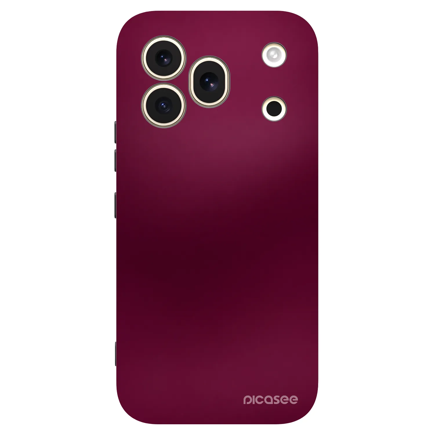 Picasee silikonowe czarne etui na Honor 600 Pro - Velvet Bordeaux