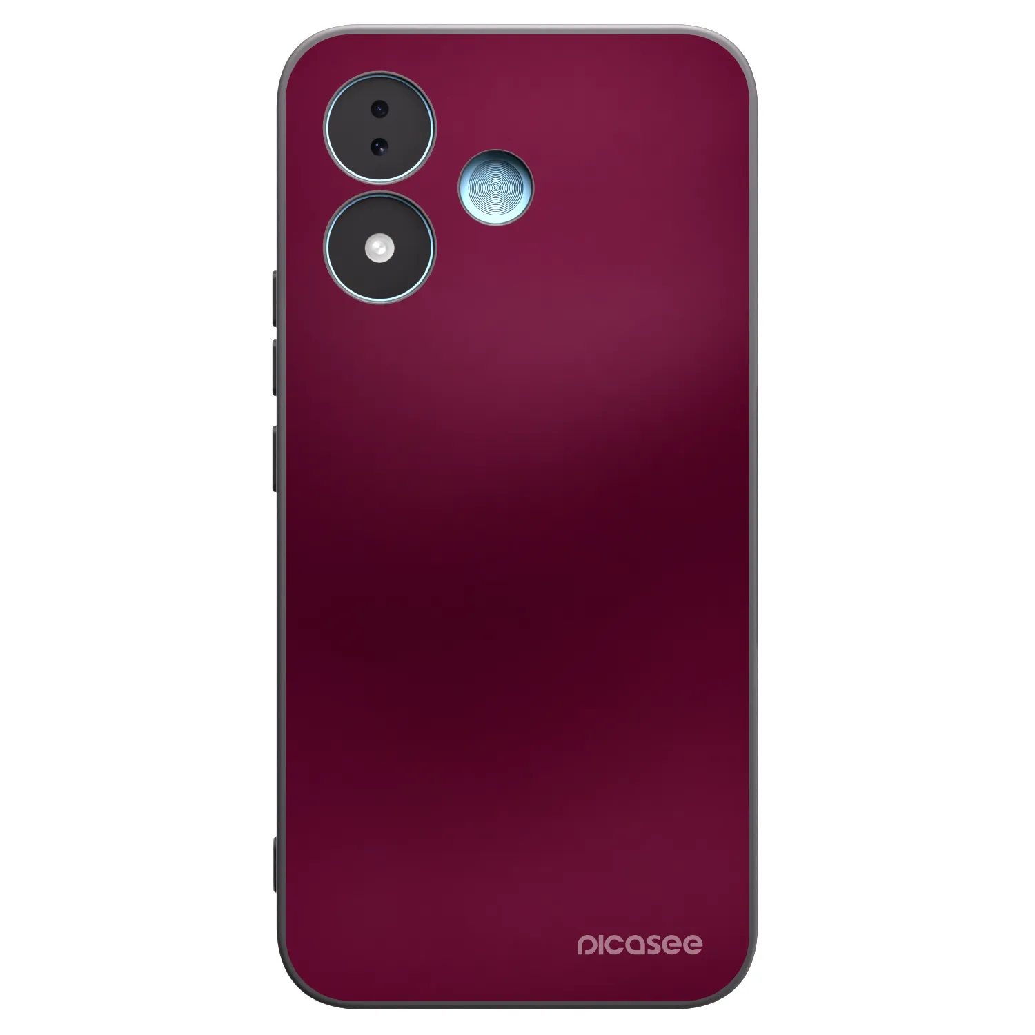 Picasee silikonowe czarne etui na Xiaomi Redmi Note 17 5G - Velvet Bordeaux