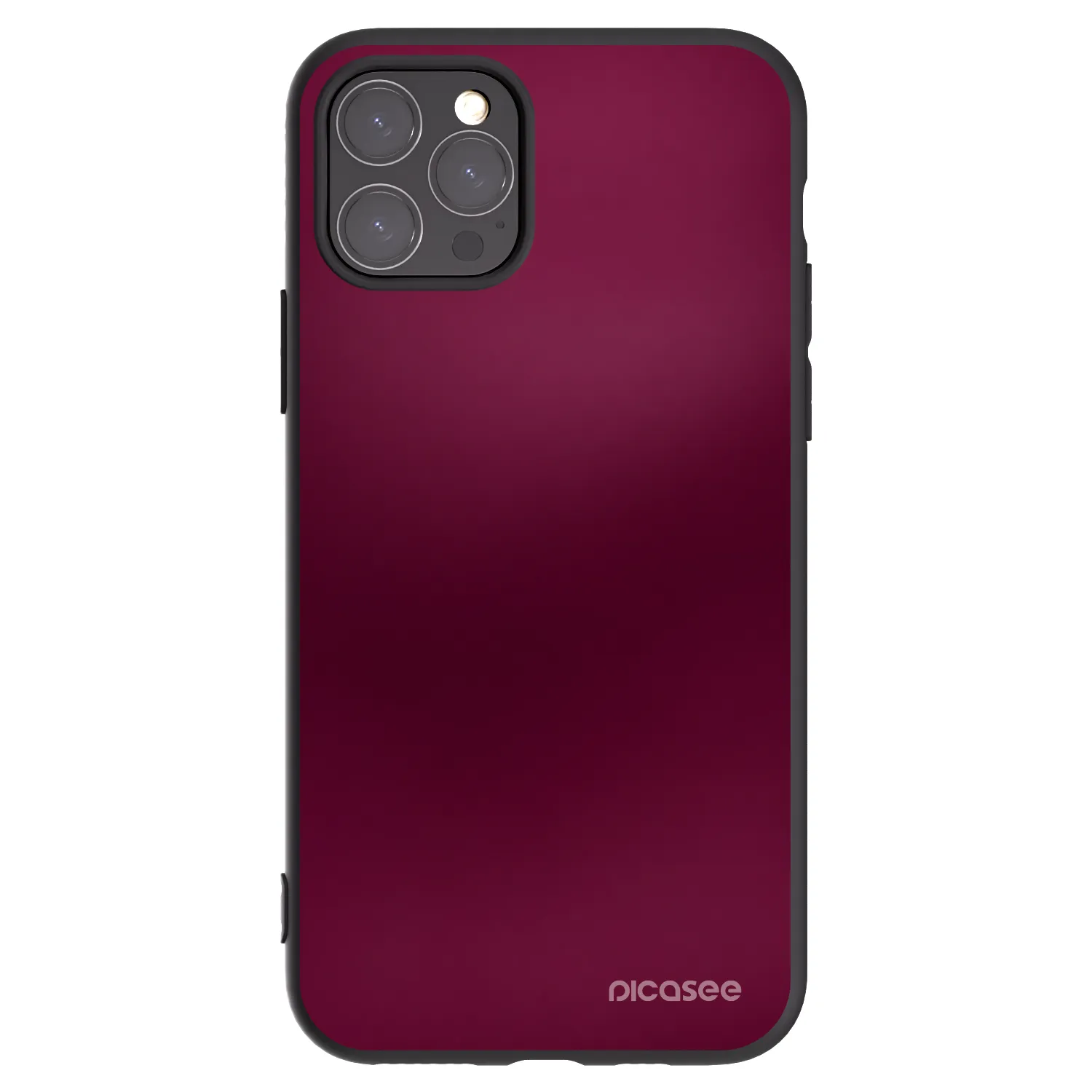 Picasee silikonowe czarne etui na Apple iPhone 11 Pro - Velvet Bordeaux