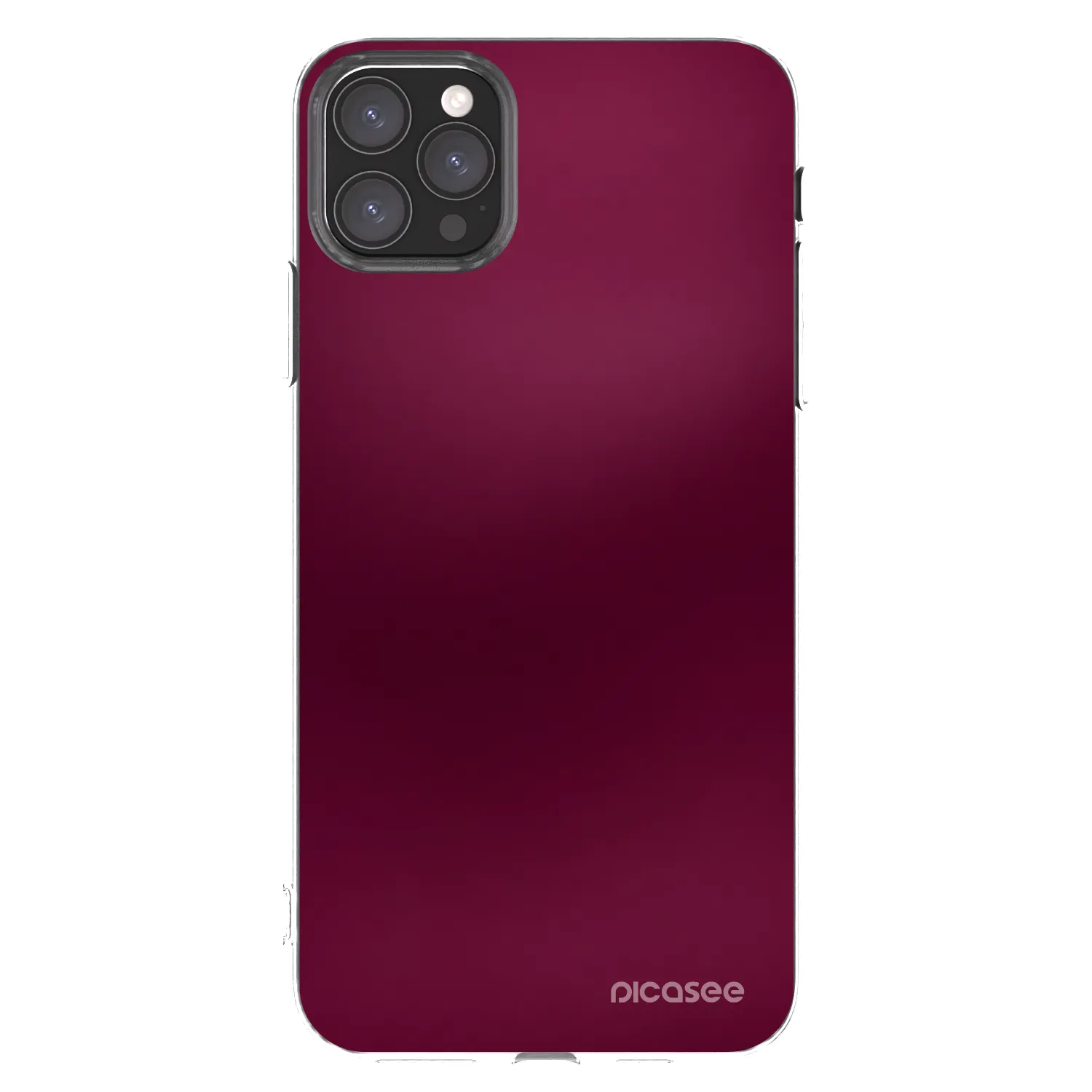 Picasee silikonowe przeźroczyste etui na Apple iPhone 11 Pro Max - Velvet Bordeaux