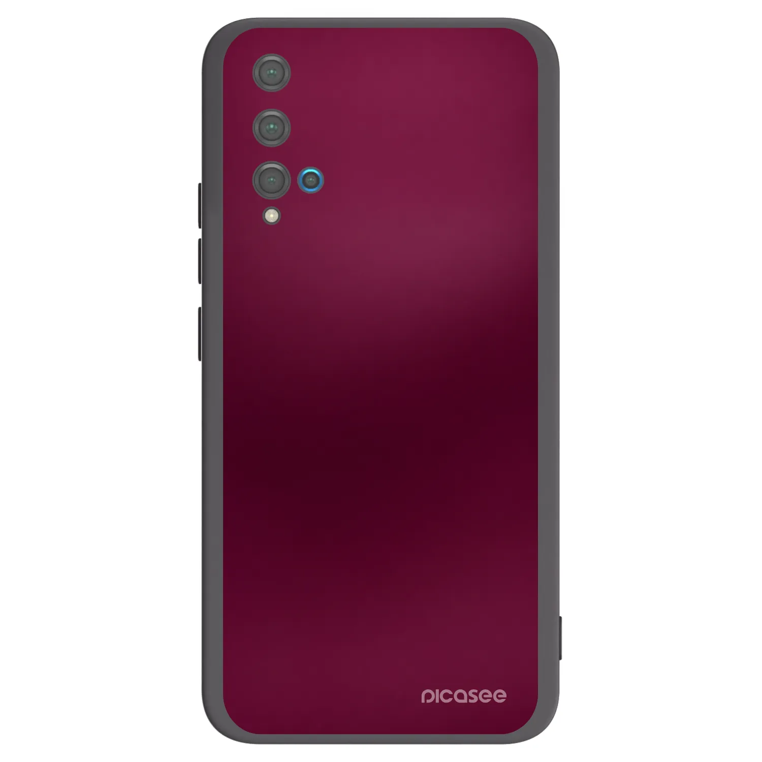 Picasee silikonowe czarne etui na Huawei Nova 5T - Velvet Bordeaux