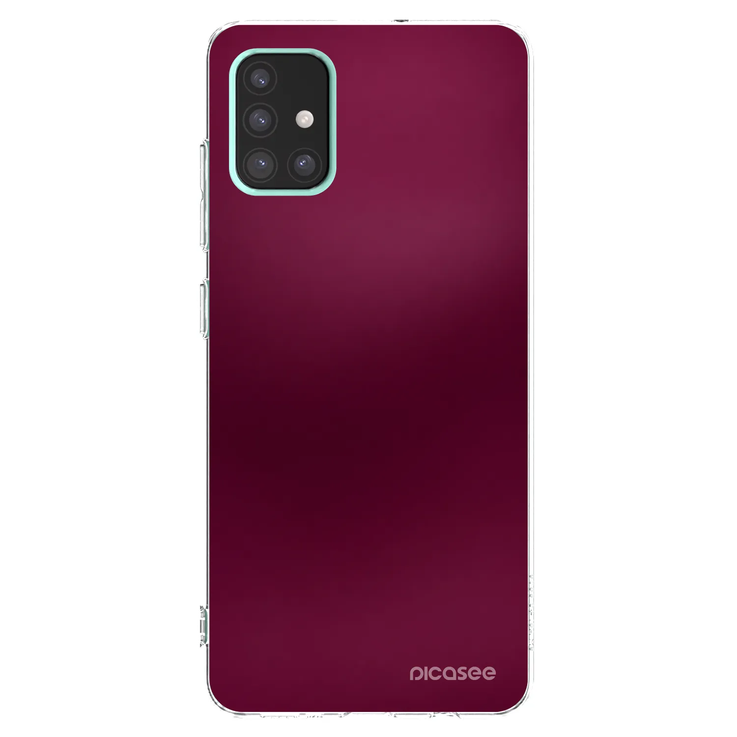 Picasee silikonowe przeźroczyste etui na Samsung Galaxy A51 A515F - Velvet Bordeaux