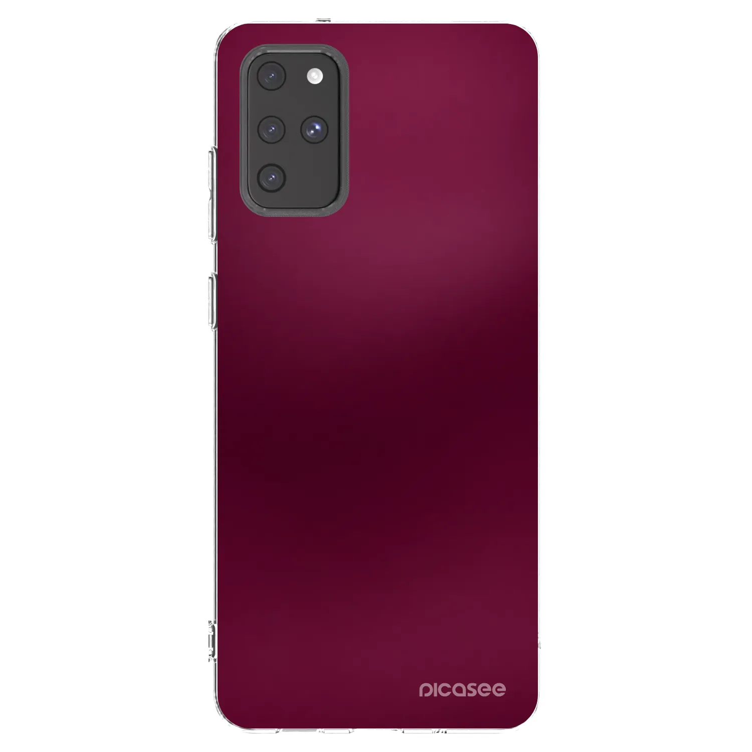 Picasee silikonowe przeźroczyste etui na Samsung Galaxy S20+ G985F - Velvet Bordeaux