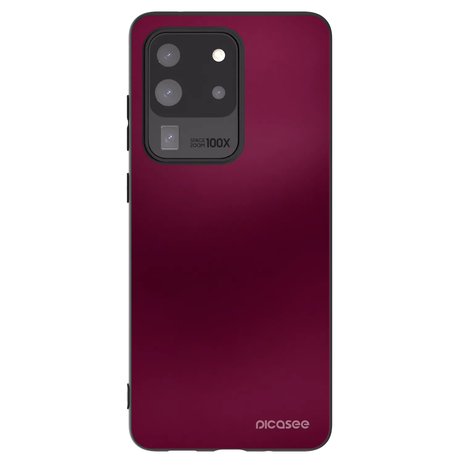 Picasee silikonowe czarne etui na Samsung Galaxy S20 Ultra 5G G988F - Velvet Bordeaux